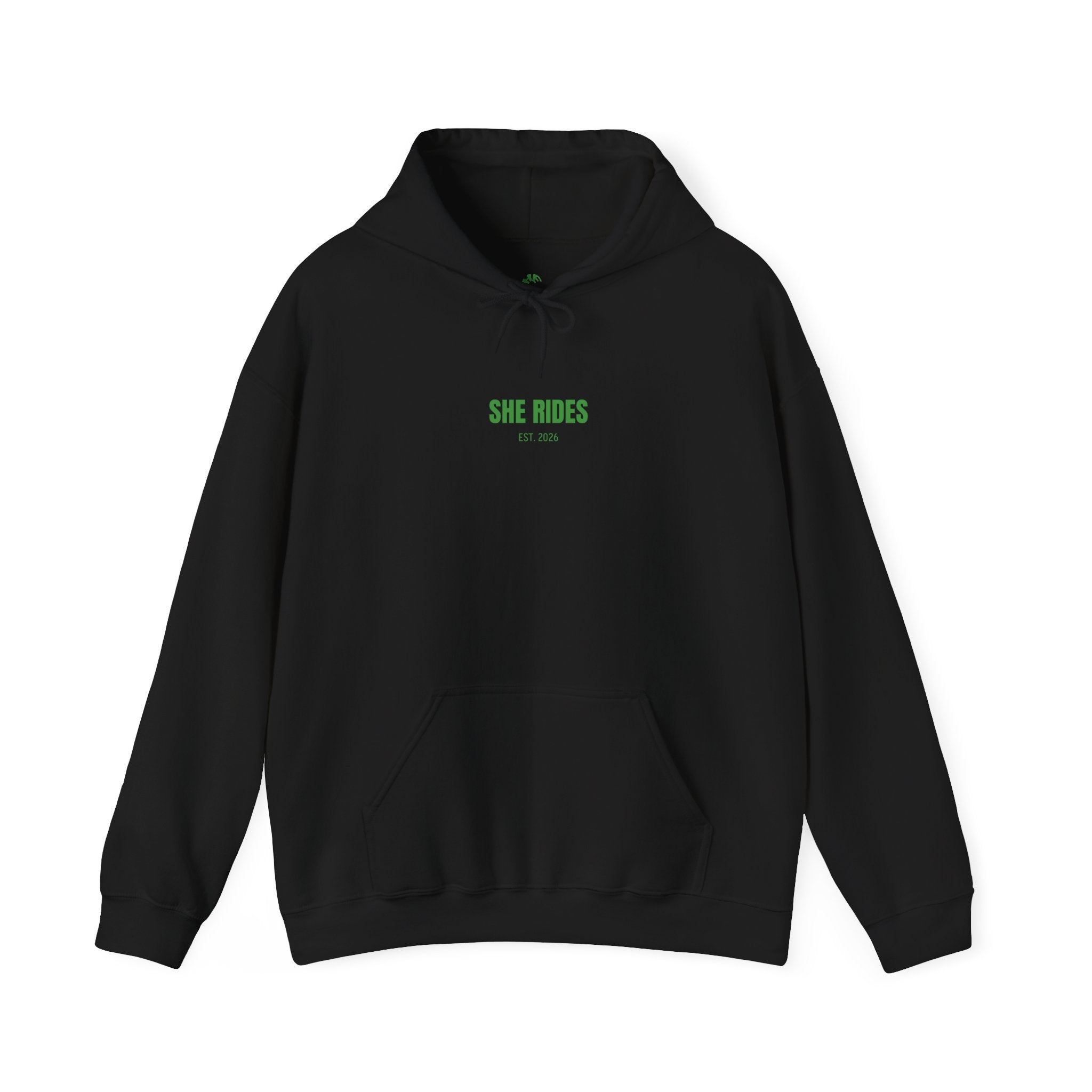 She Rides Basic Hoodie Groen