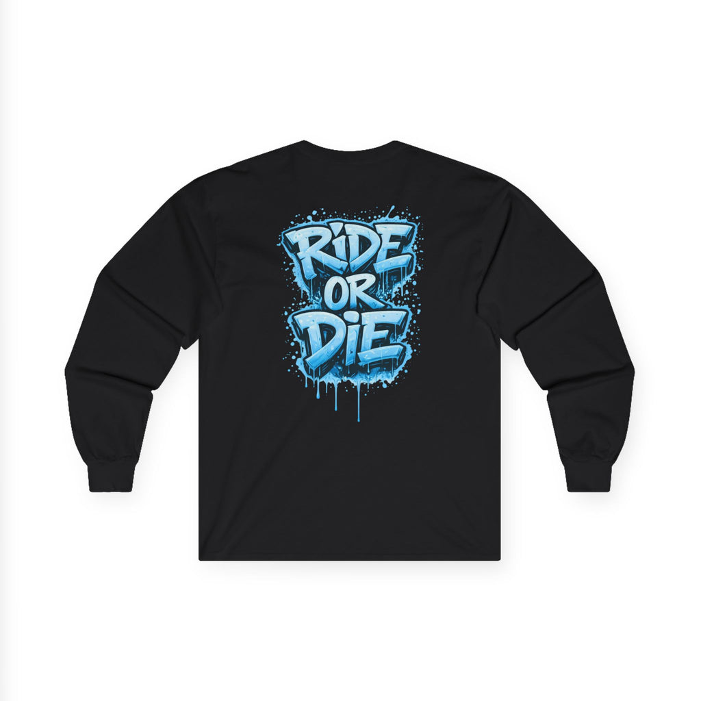 She Rides RideOrDie Long Sleeve Blauw