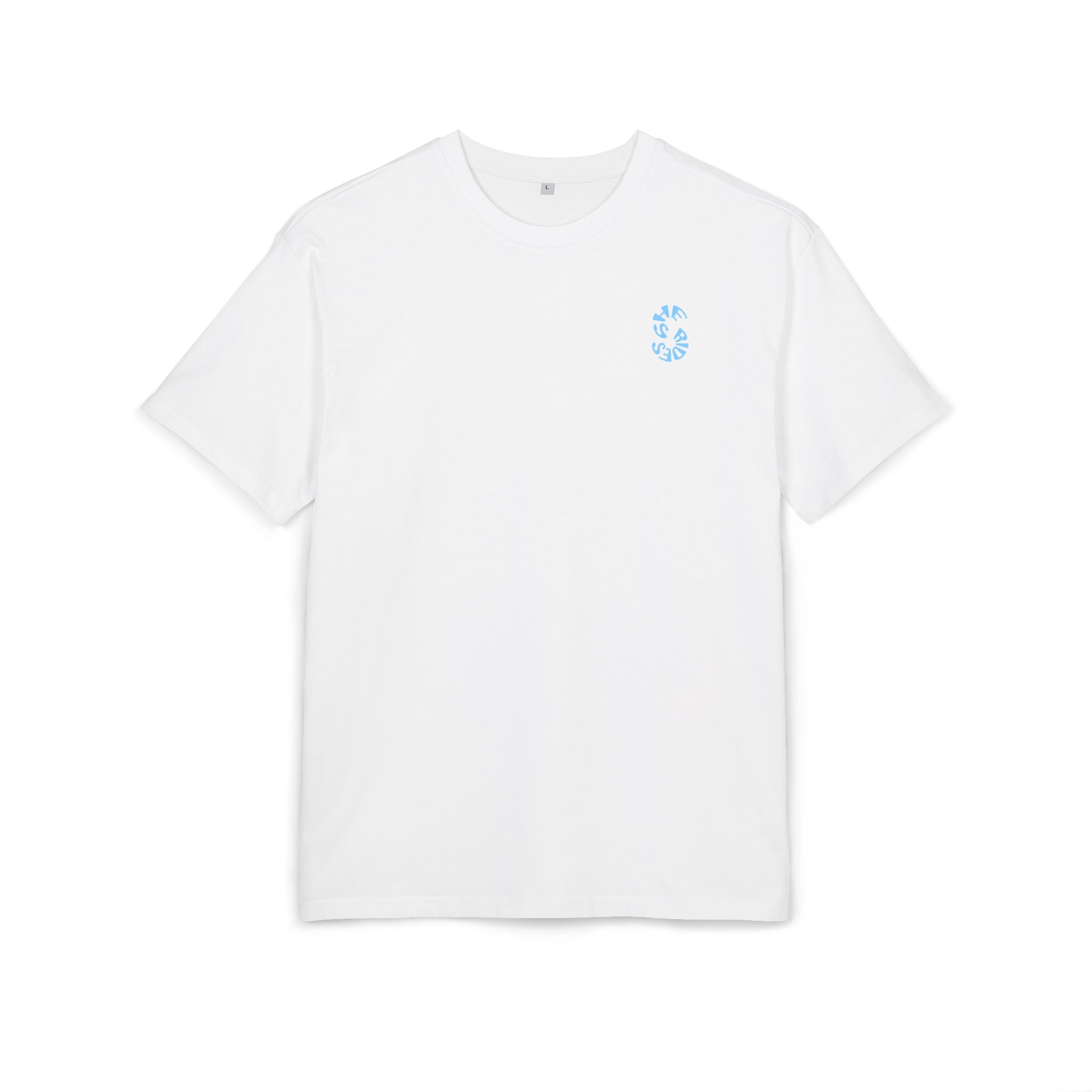 She Rides Logo Oversized T-shirt Blue//Bikergirl T-shirt