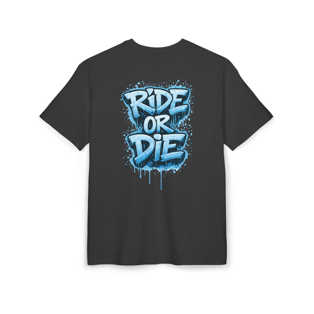 She Rides RideOrDie Oversized T-shirt Blauw