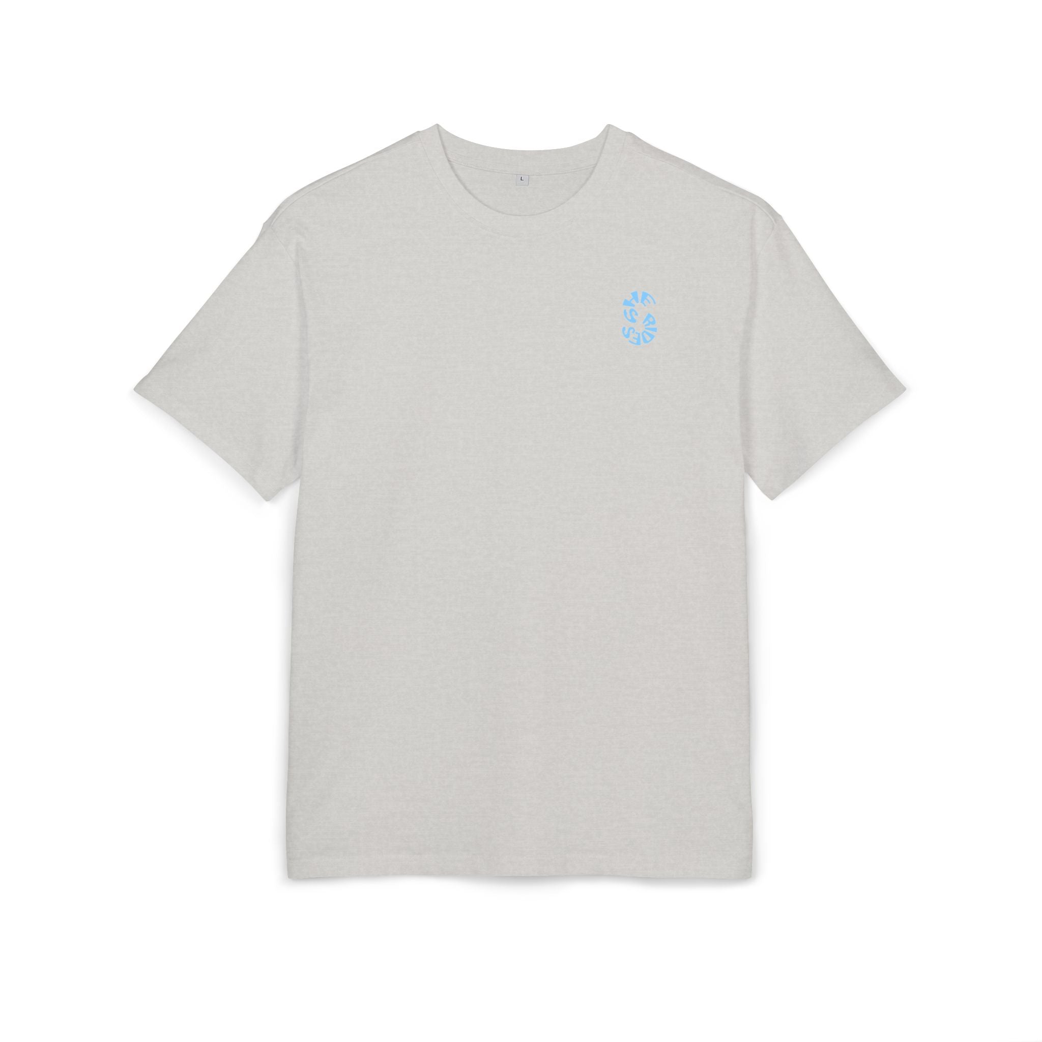 She Rides Logo Oversized T-shirt Blue//Bikergirl T-shirt