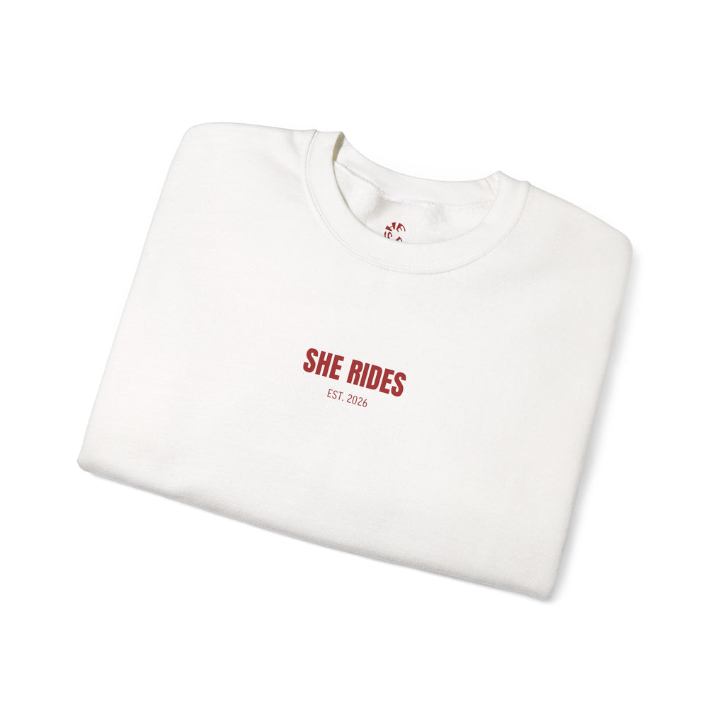 She Rides Basic Sweater Rood