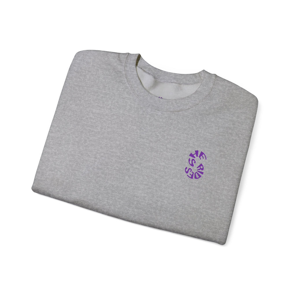 She Rides Original Sweater Purple//Bikergirl Sweater