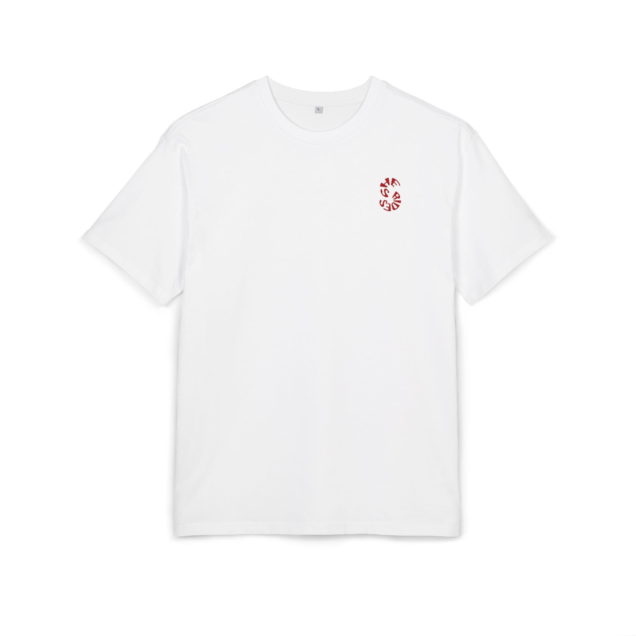 She Rides Logo Oversized T-shirt Red //Bikergirl T-shirt