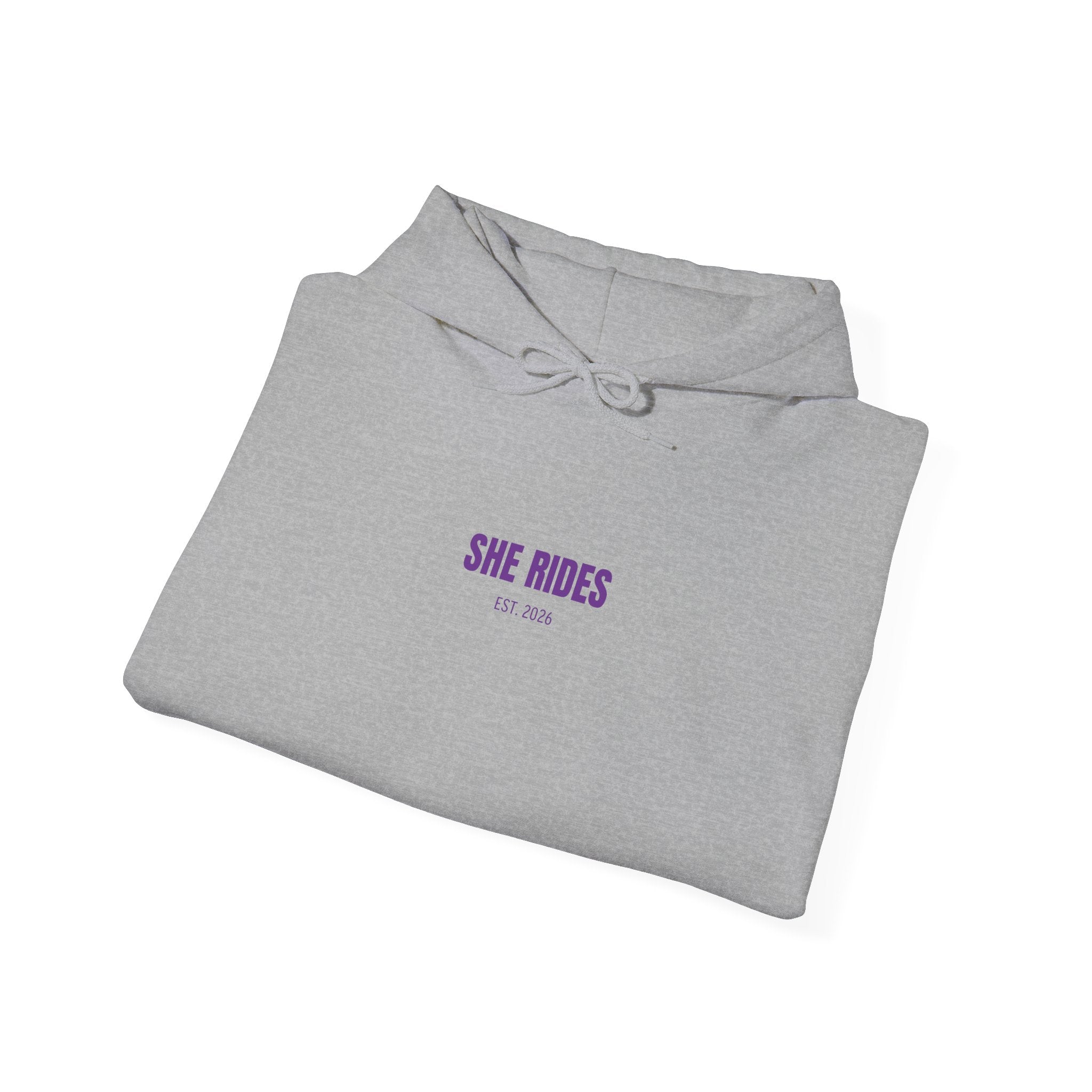 She Rides Basic Hoodie Paars