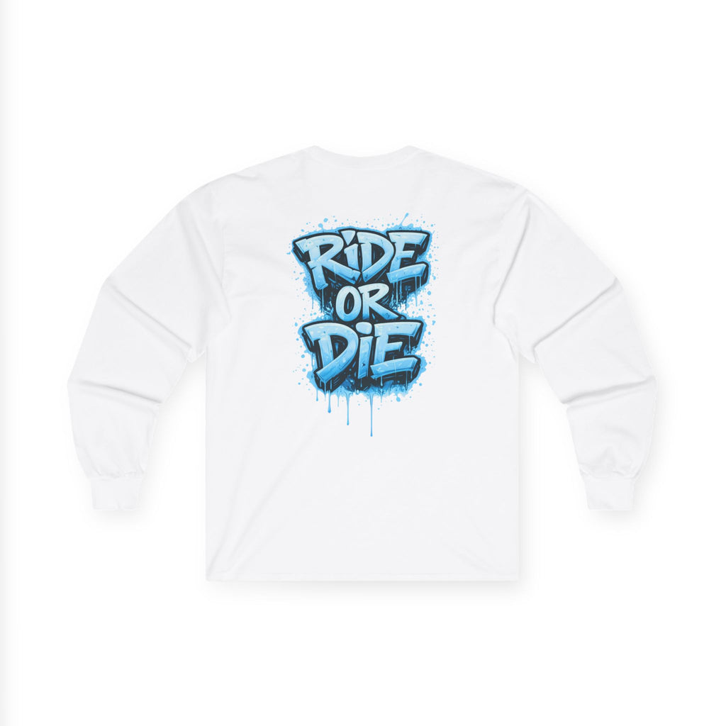 She Rides RideOrDie Long Sleeve Blauw