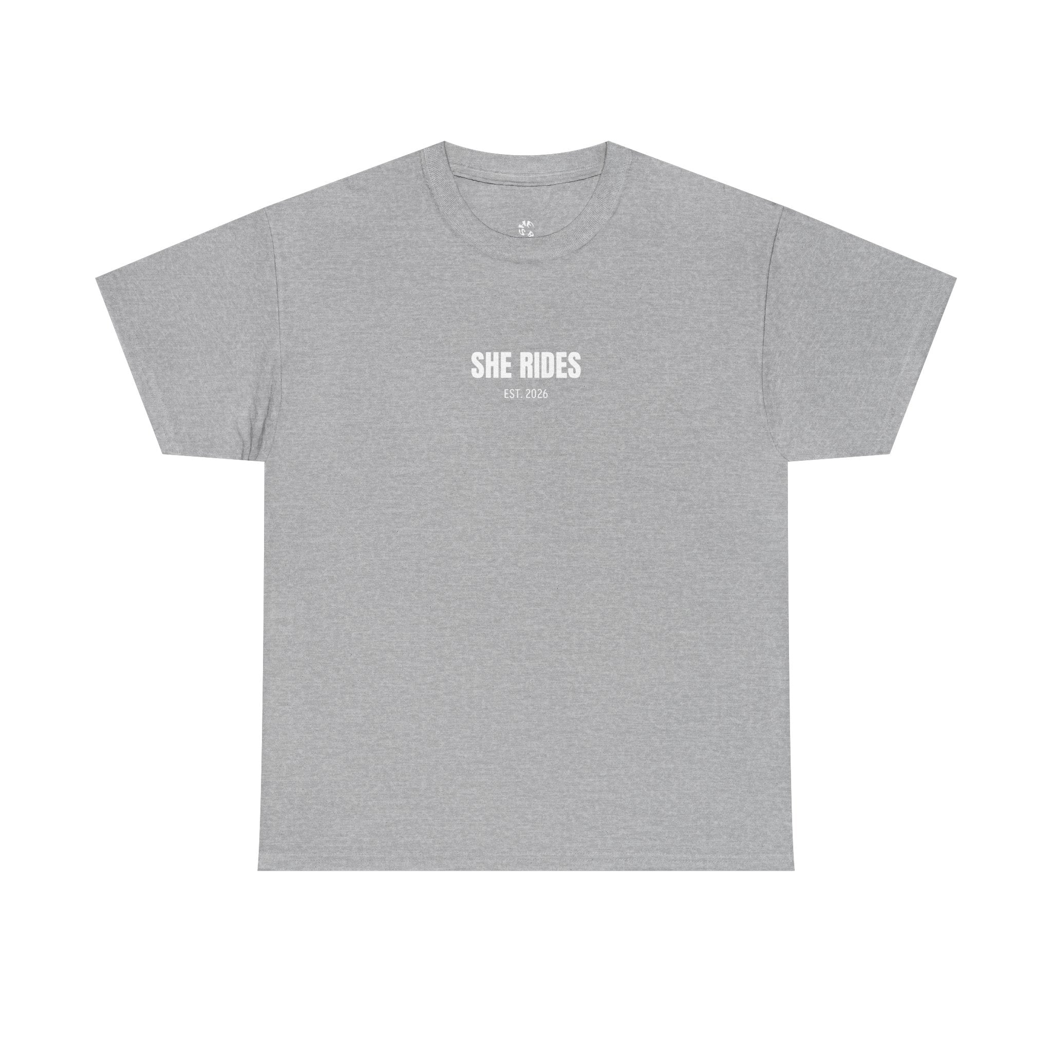 She Rides Basic T-shirt Zwart&Wit