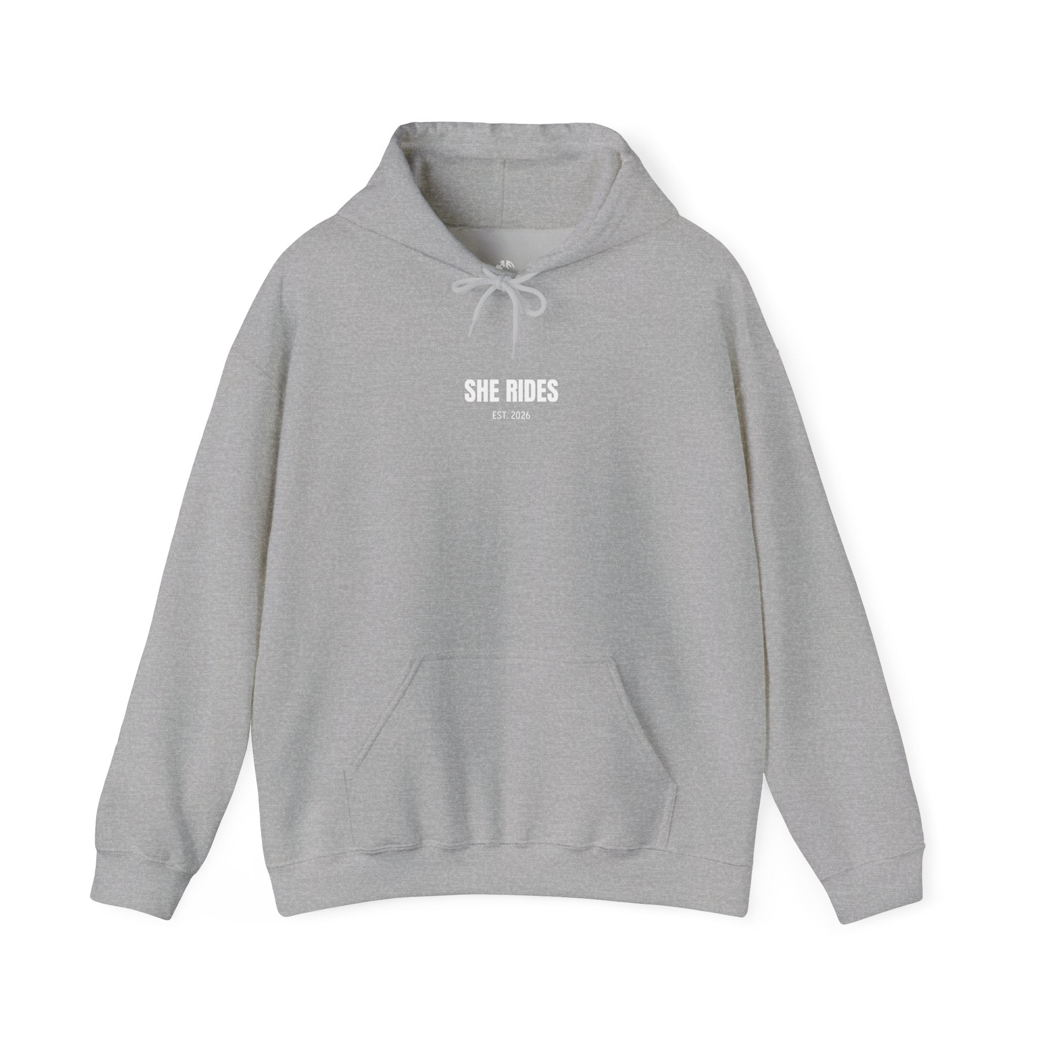 She Rides Basic Hoodie Zwart&Wit