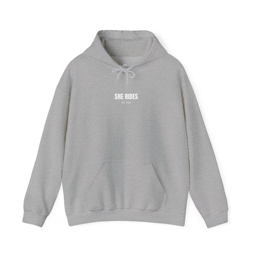 She Rides Basic Hoodie Zwart&Wit
