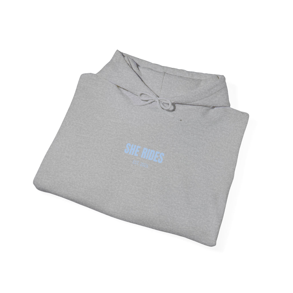 She Rides Basic Hoodie Blauw
