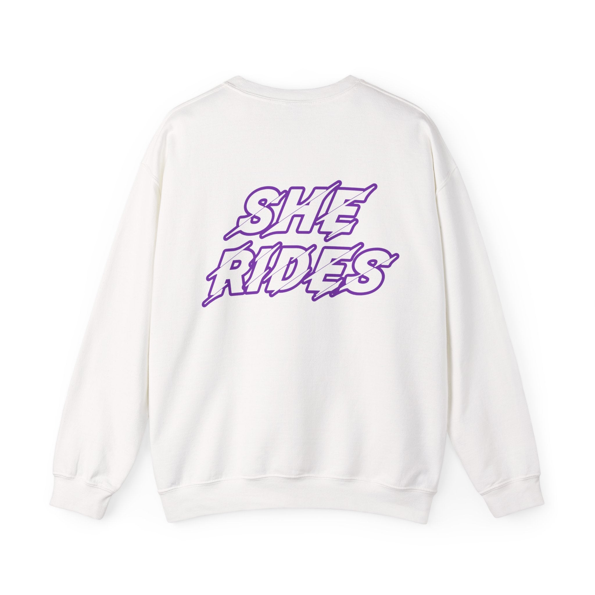 She Rides Original Sweater Purple//Bikergirl Sweater