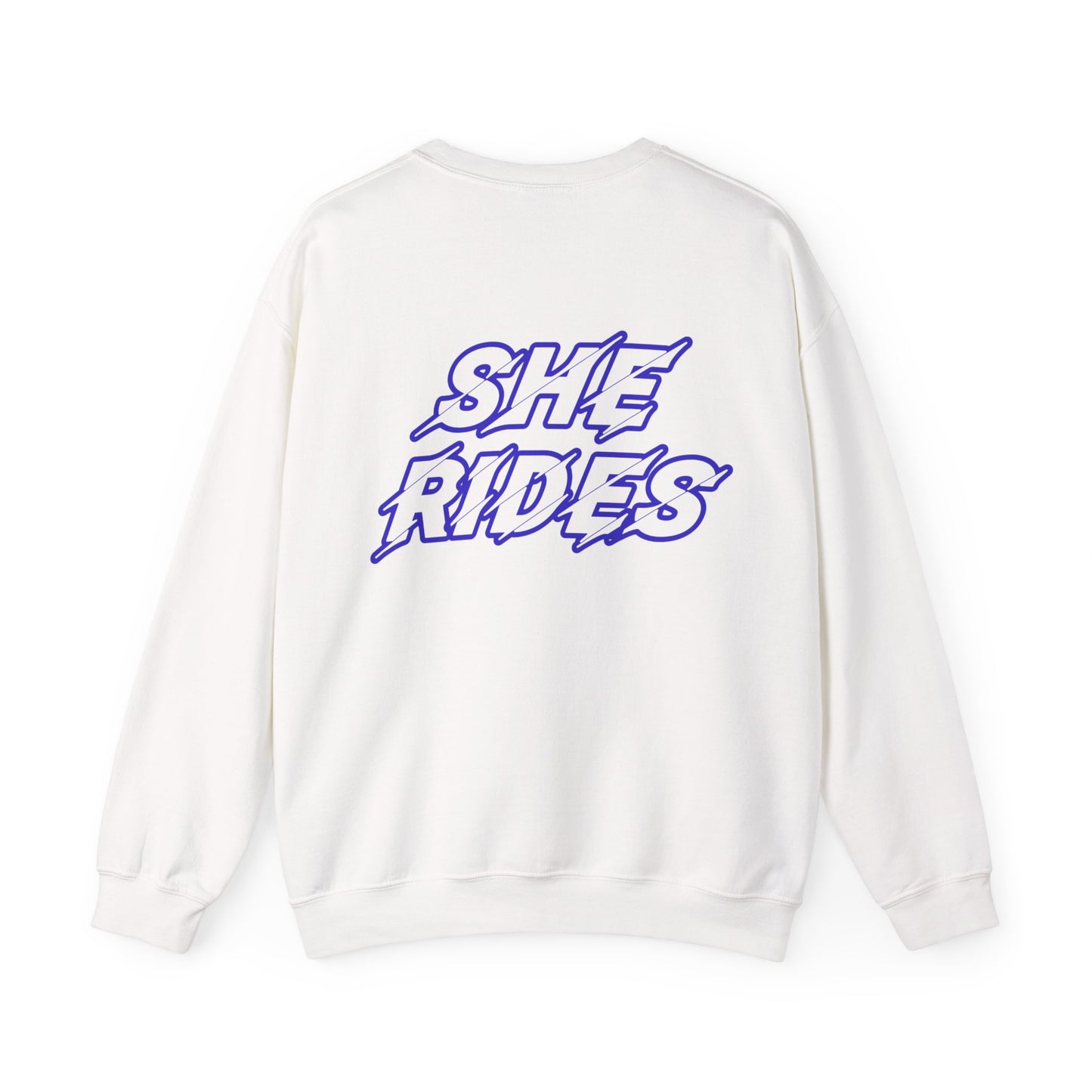 She Rides Original Sweater Blauw//Bikergirl Sweater