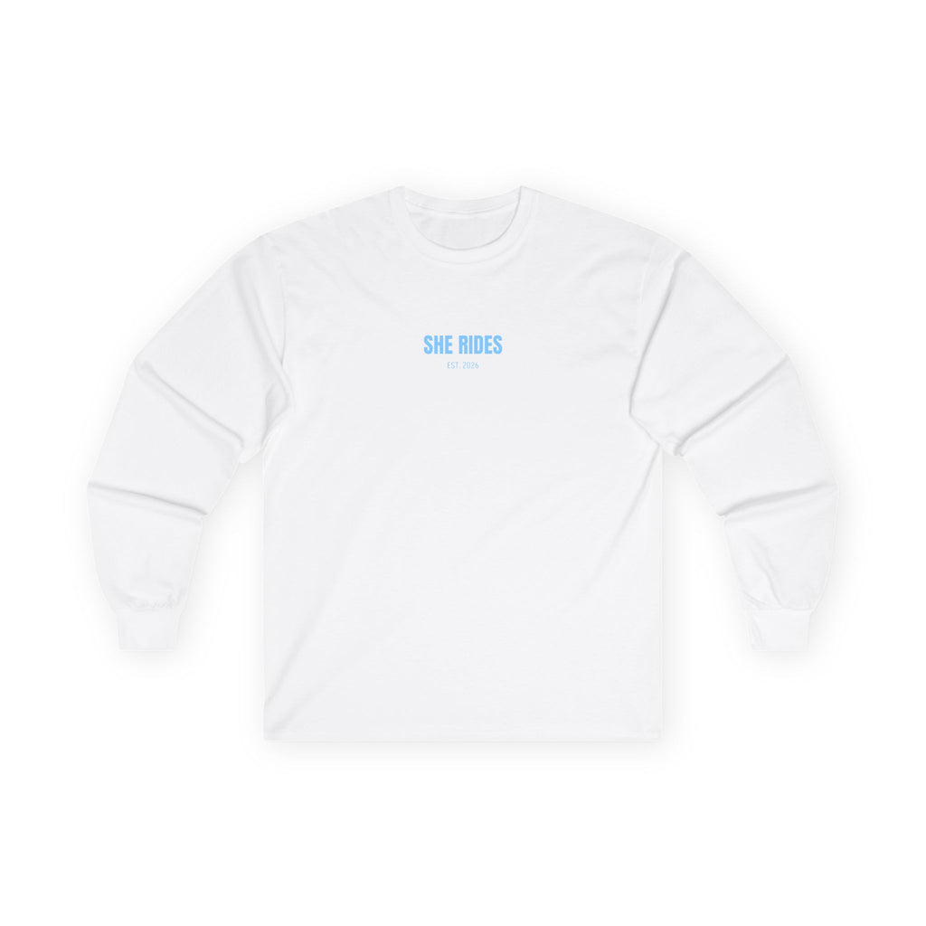She Rides Basic Long Sleeve Blauw