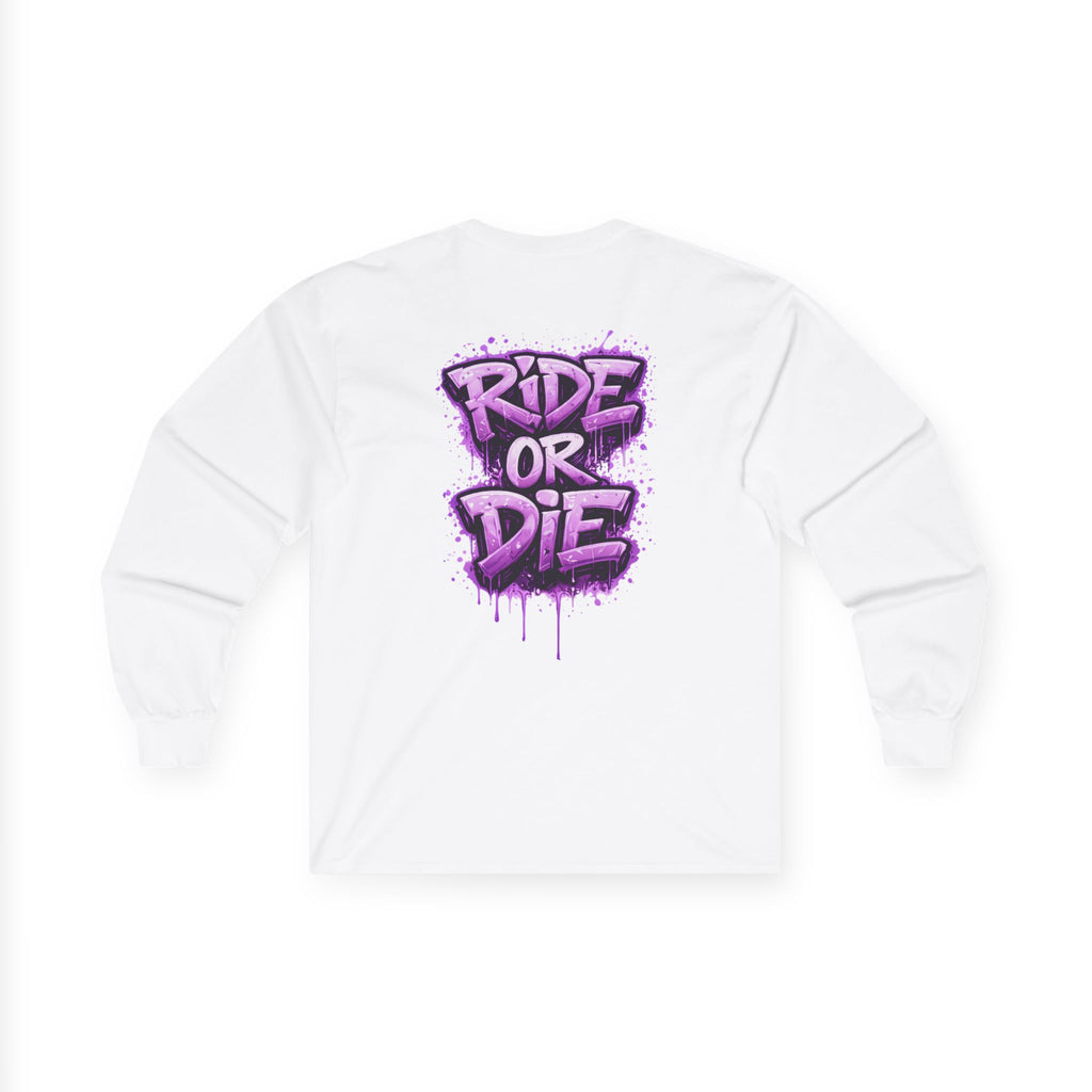 She Rides RideOrDie Long Sleeve Paars