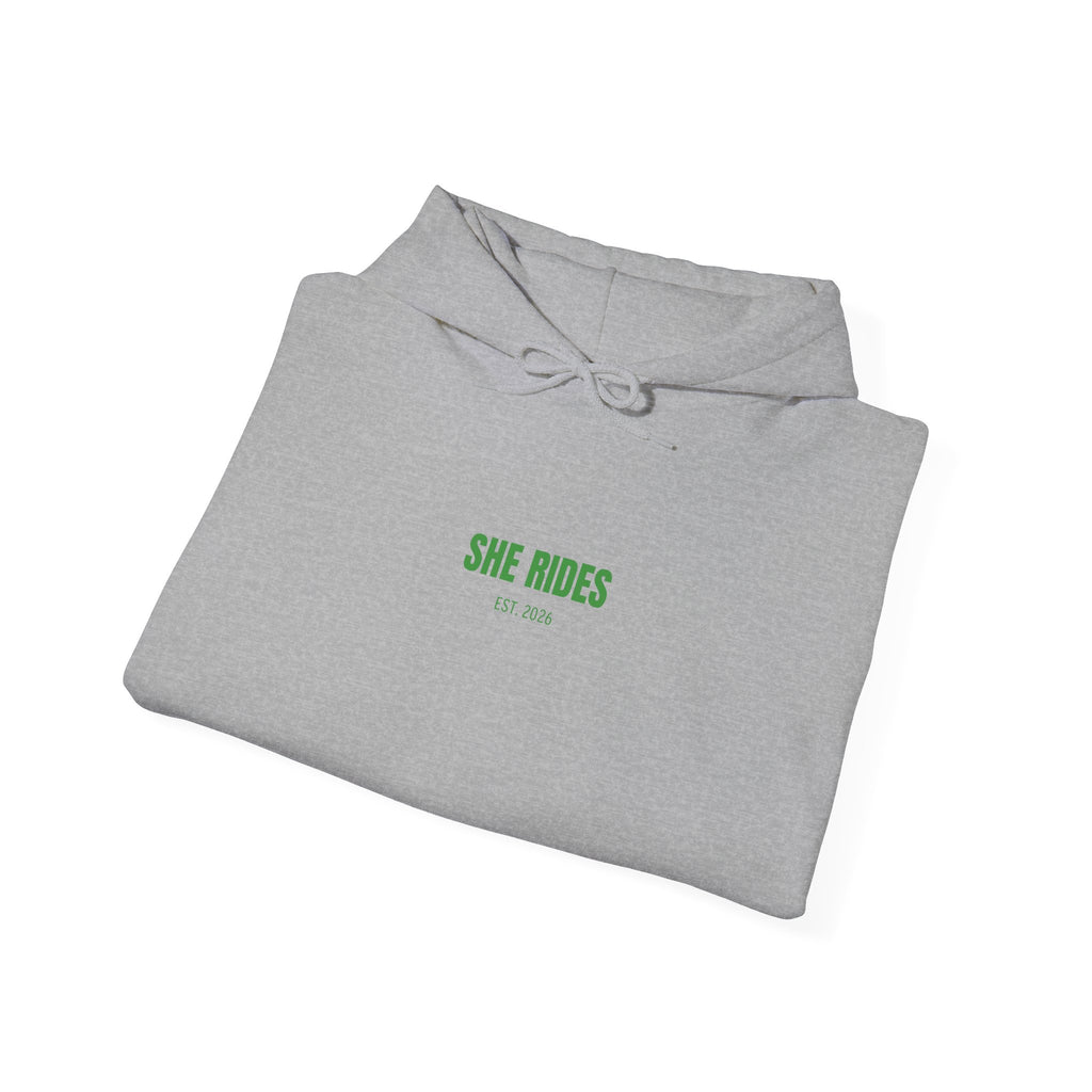 She Rides Basic Hoodie Groen