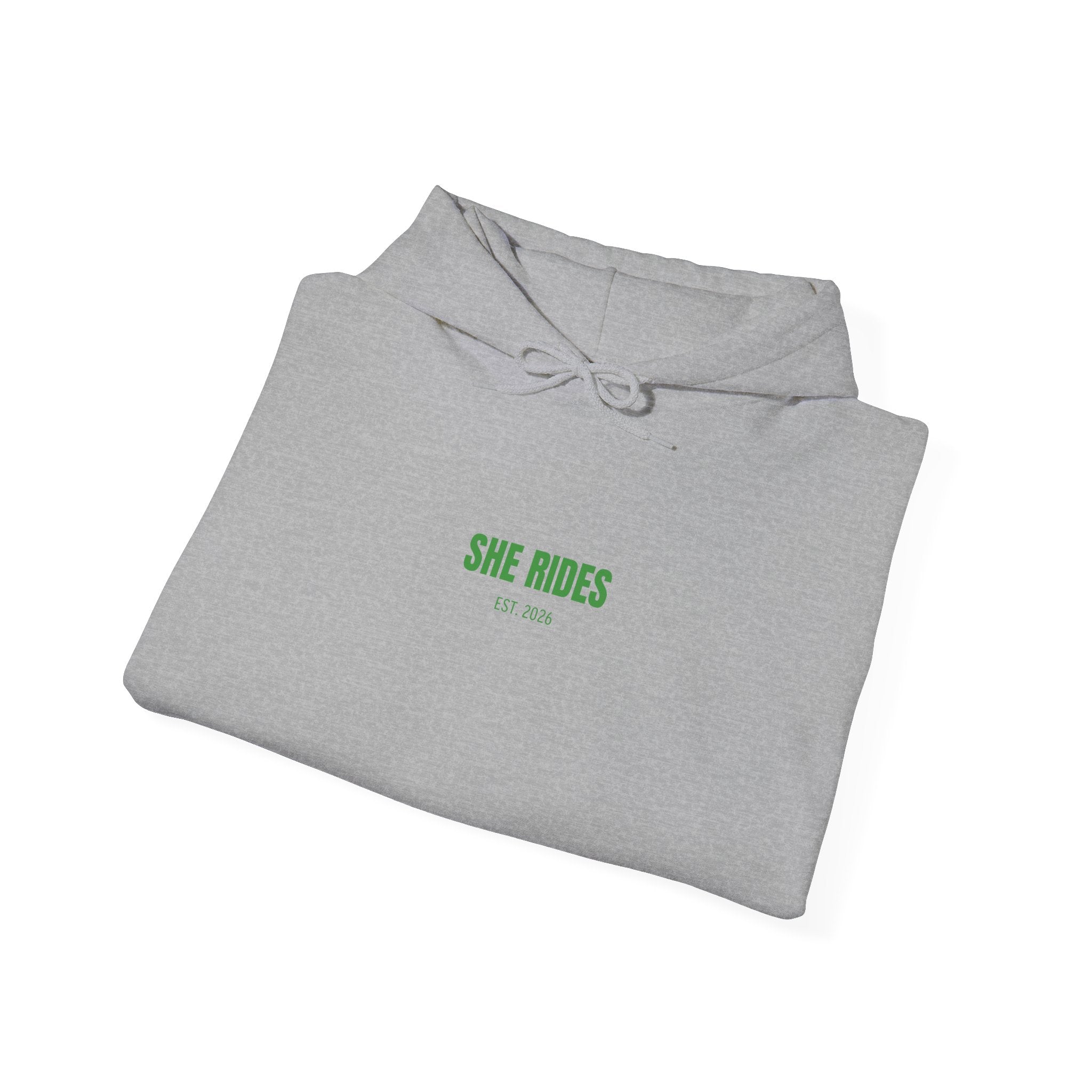 She Rides Basic Hoodie Groen