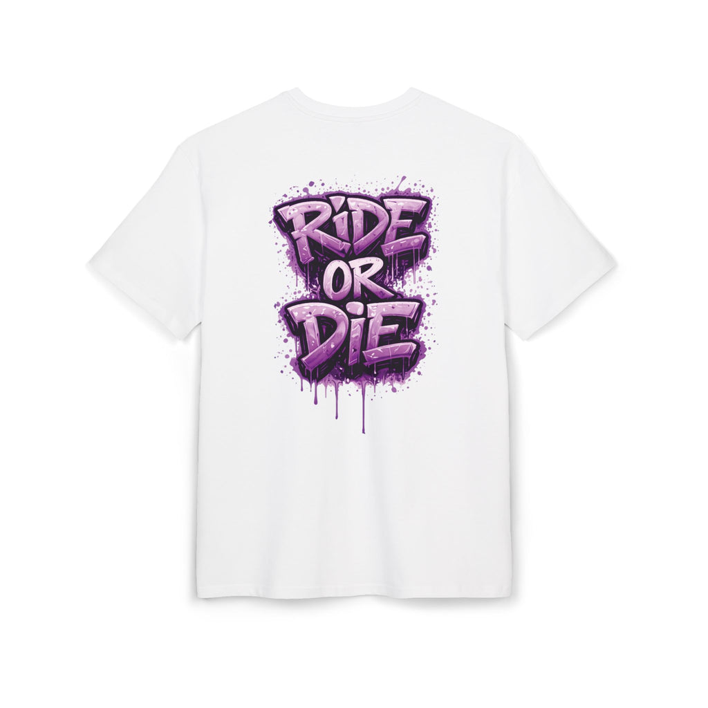 She Rides RideOrDie Oversized T-shirt Paars