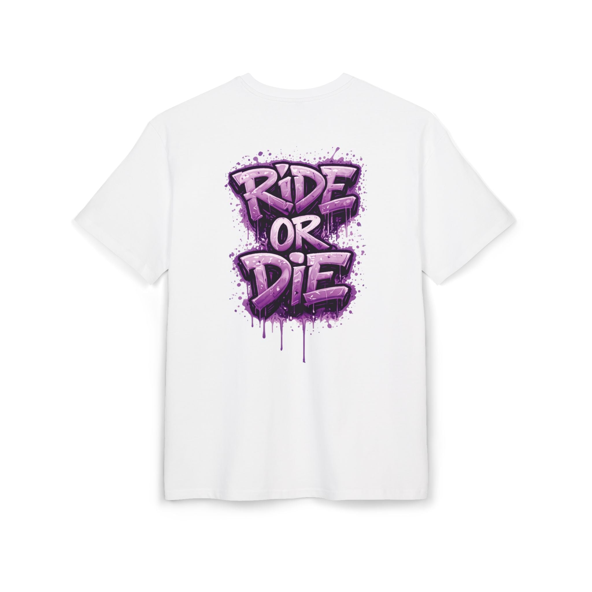 She Rides RideOrDie Oversized T-shirt Paars