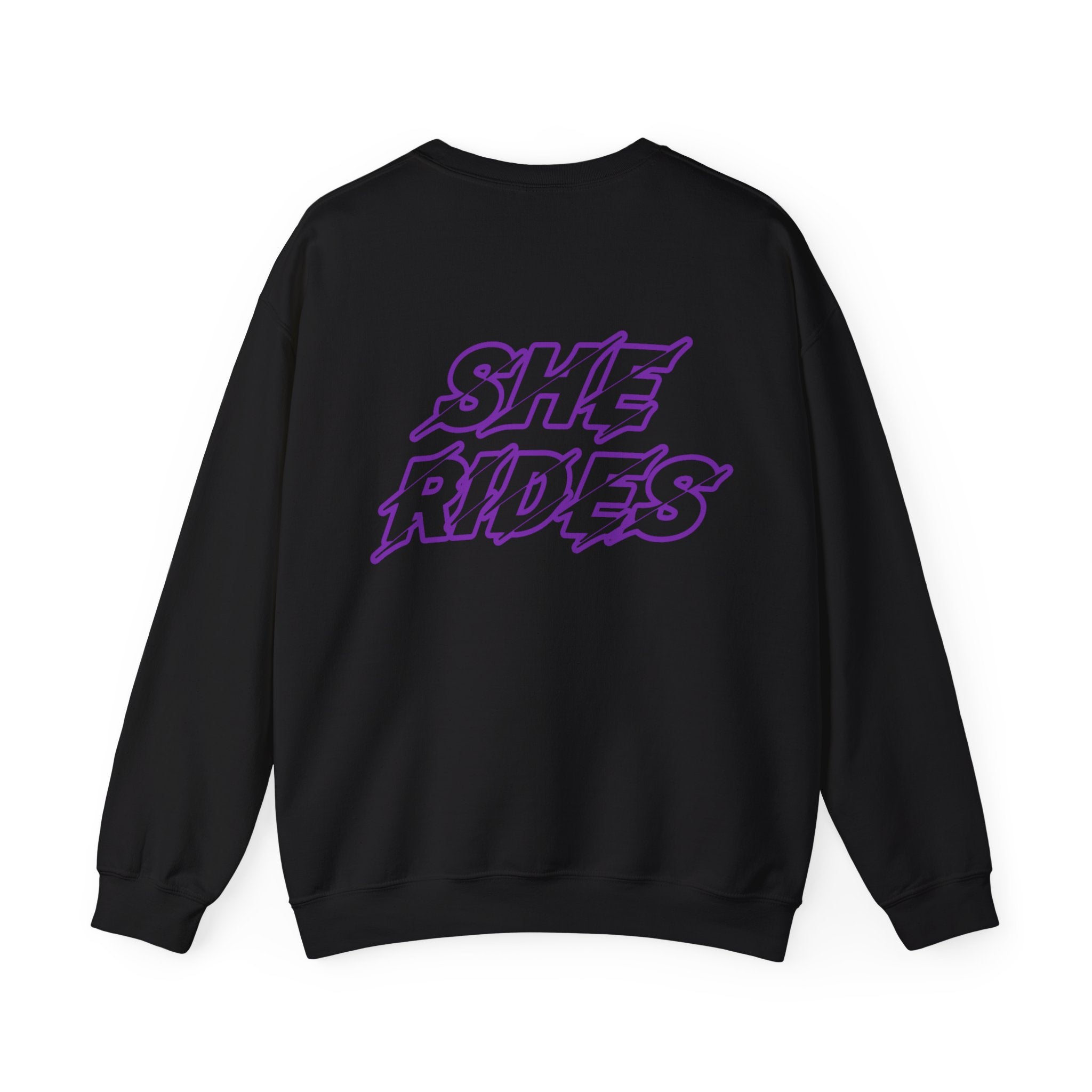 She Rides Original Sweater Purple//Bikergirl Sweater