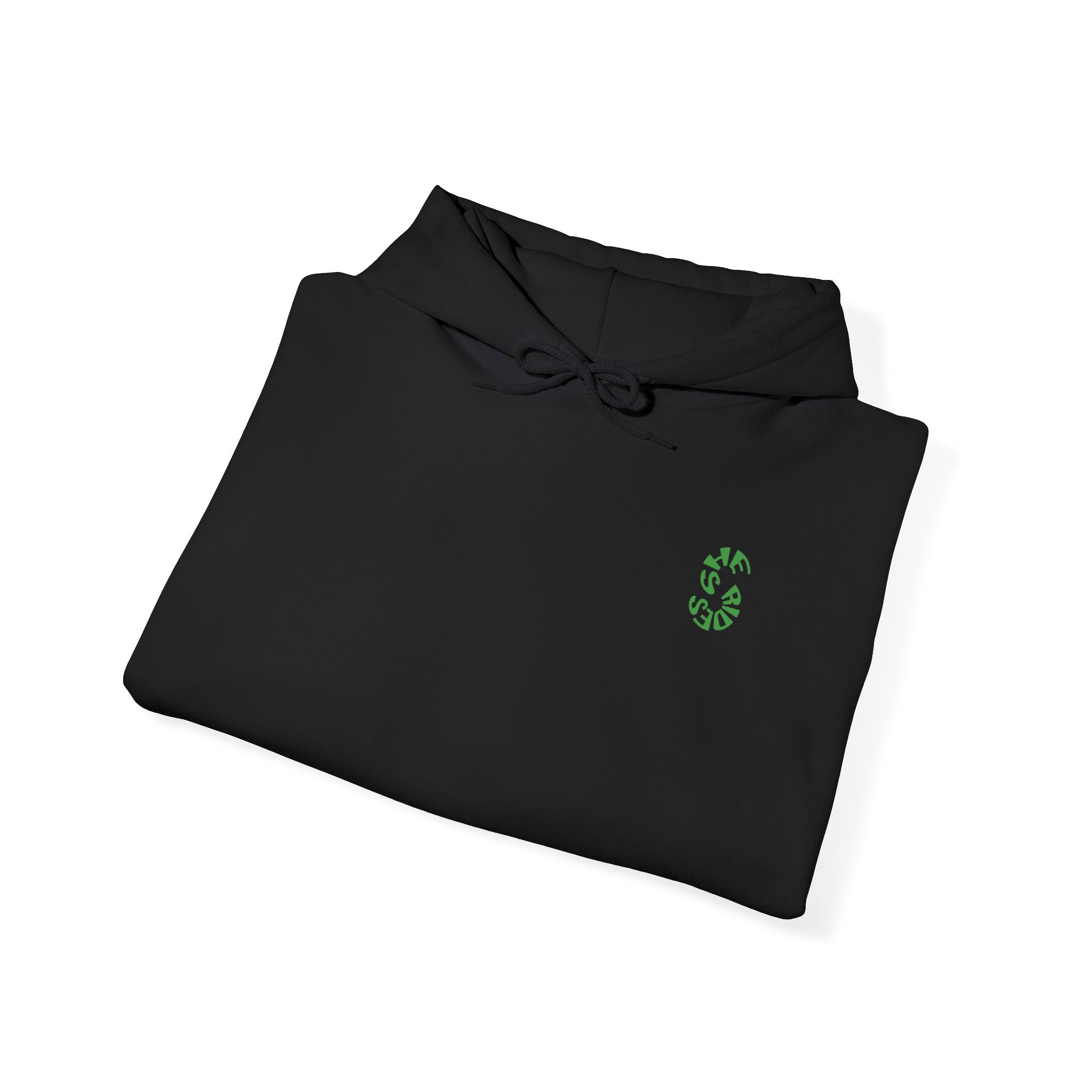 She Rides Original Hoodie Green//Bikergirl Hoodie