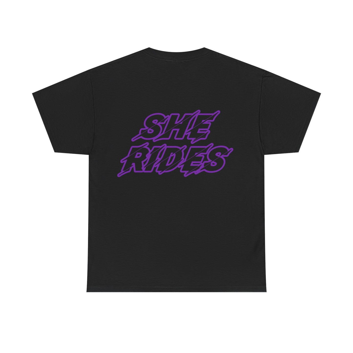 She Rides original T-shirt Purple//Bikergirl T-shirt