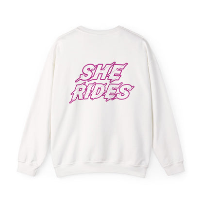 She Rides Original Sweater Pink//Bikergirl Sweater