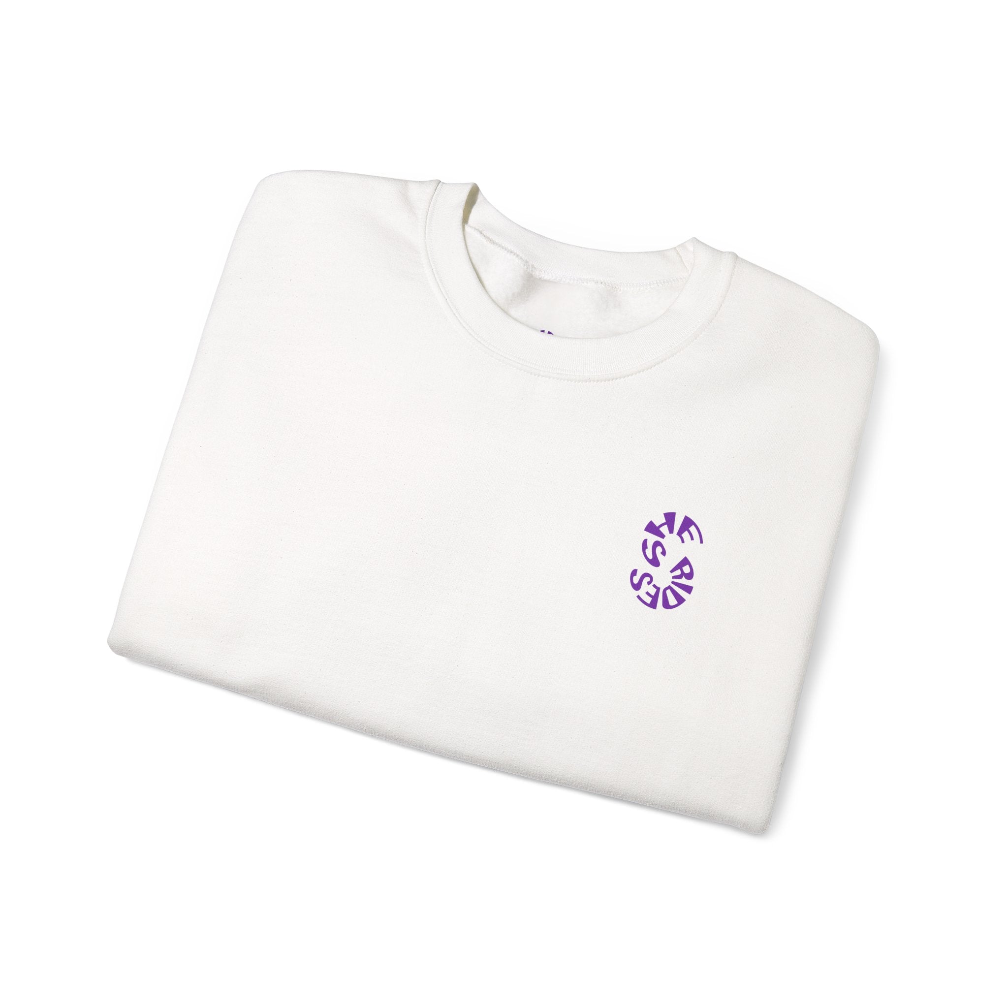 She Rides Original Sweater Purple//Bikergirl Sweater