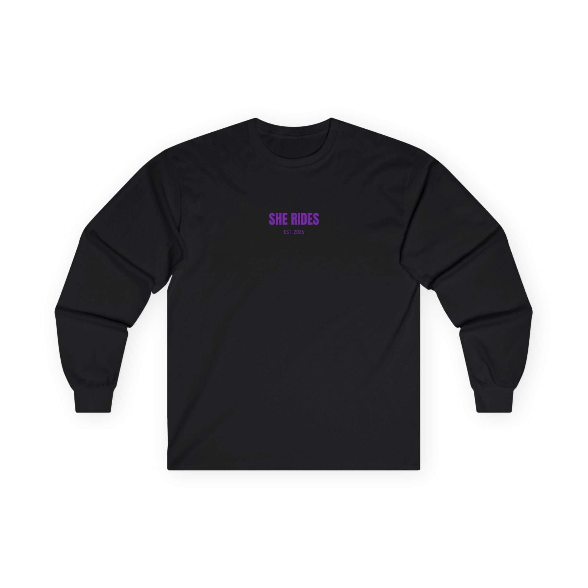 She Rides RideOrDie Long Sleeve Paars