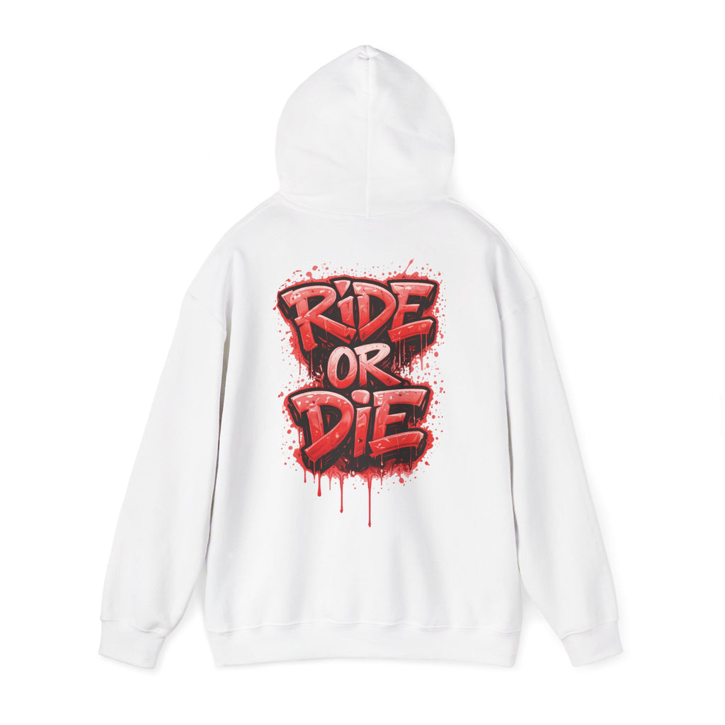 She Rides RideOrDie Hoodie Rood