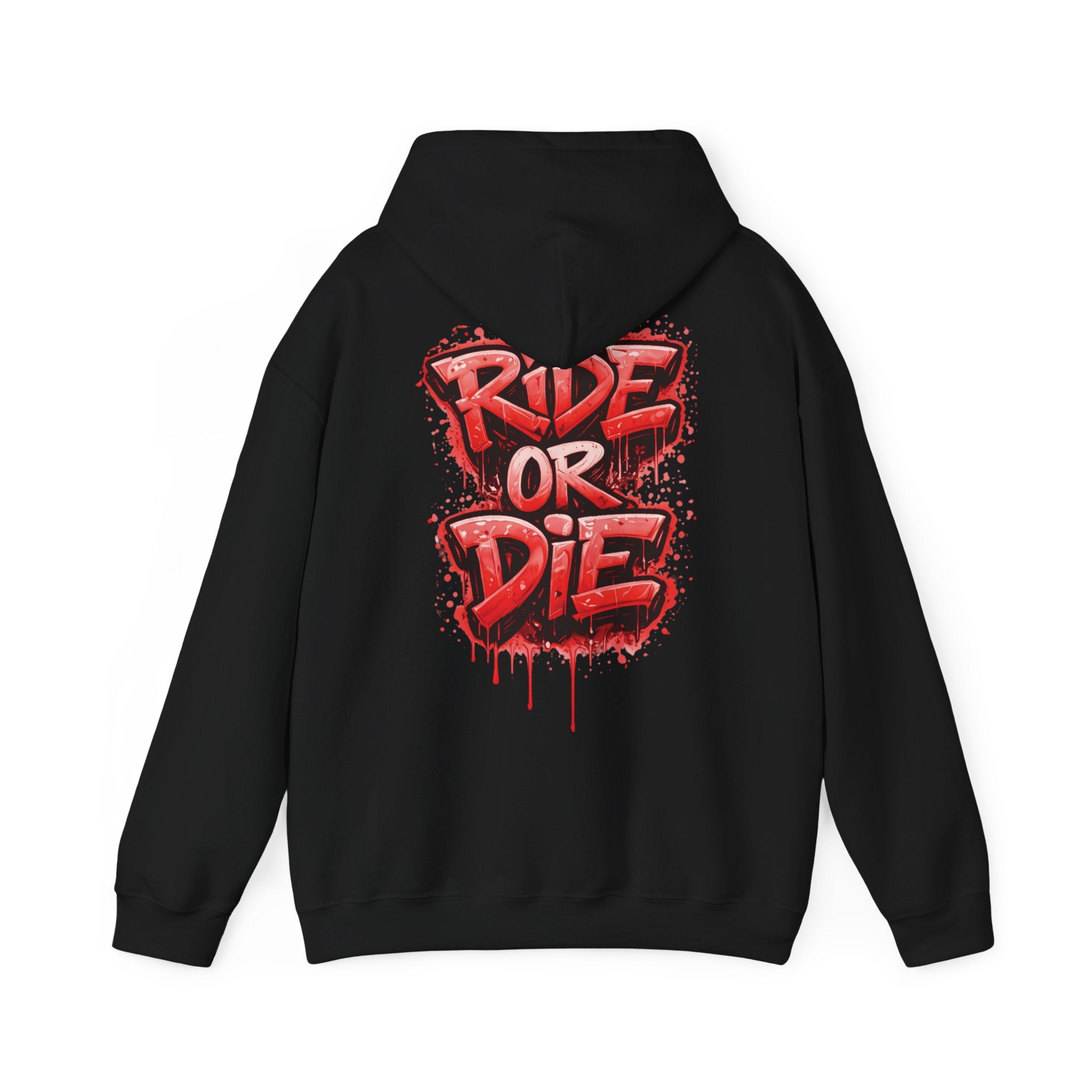 She Rides RideOrDie Hoodie Rood