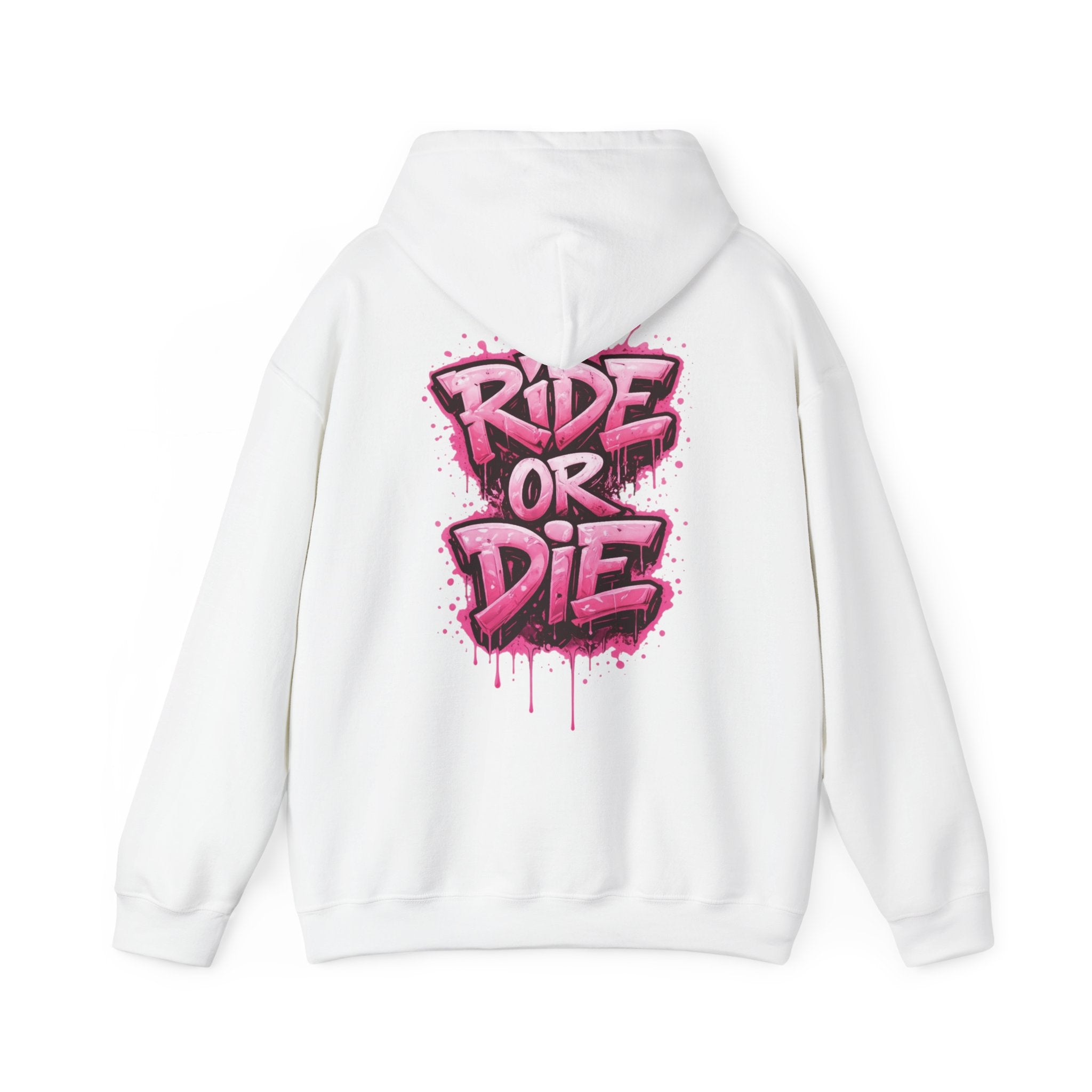 She Rides RideOrDie Hoodie Roze