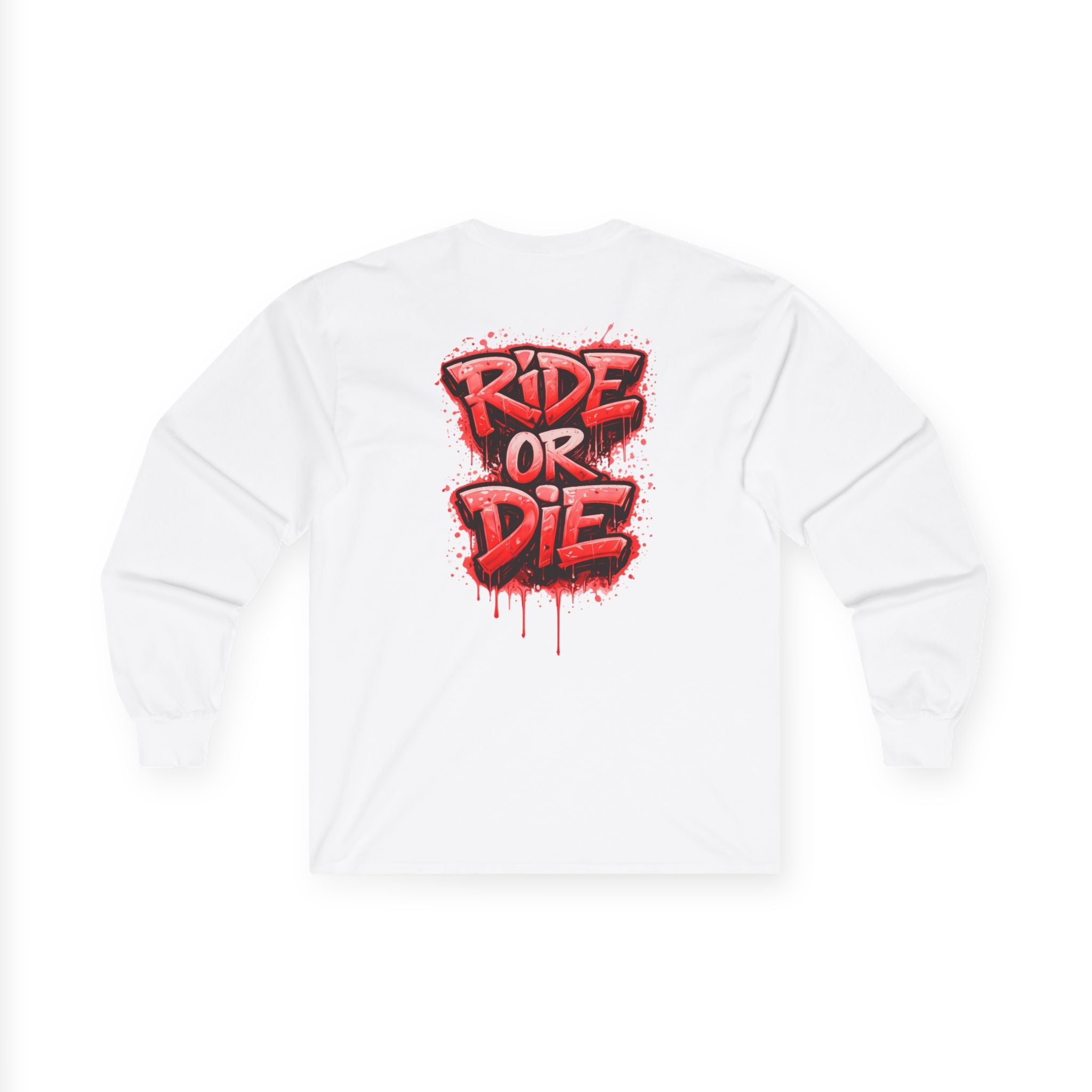 She Rides RideOrDie Long Sleeve Rood