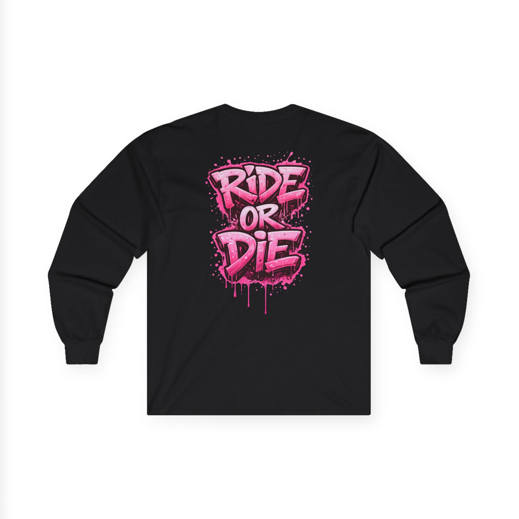 She Rides RideOrDie Long Sleeve Roze