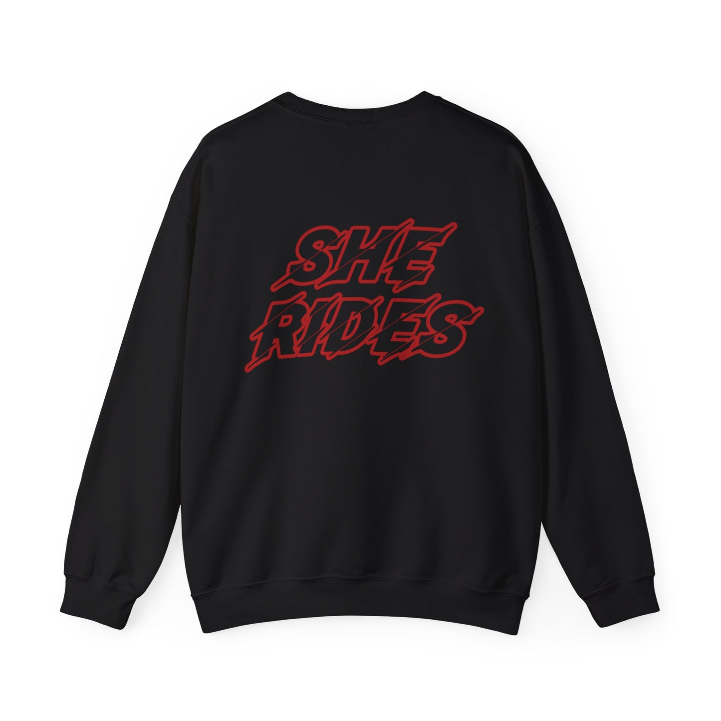She Rides Original Sweater Rood//Bikergirl Sweater