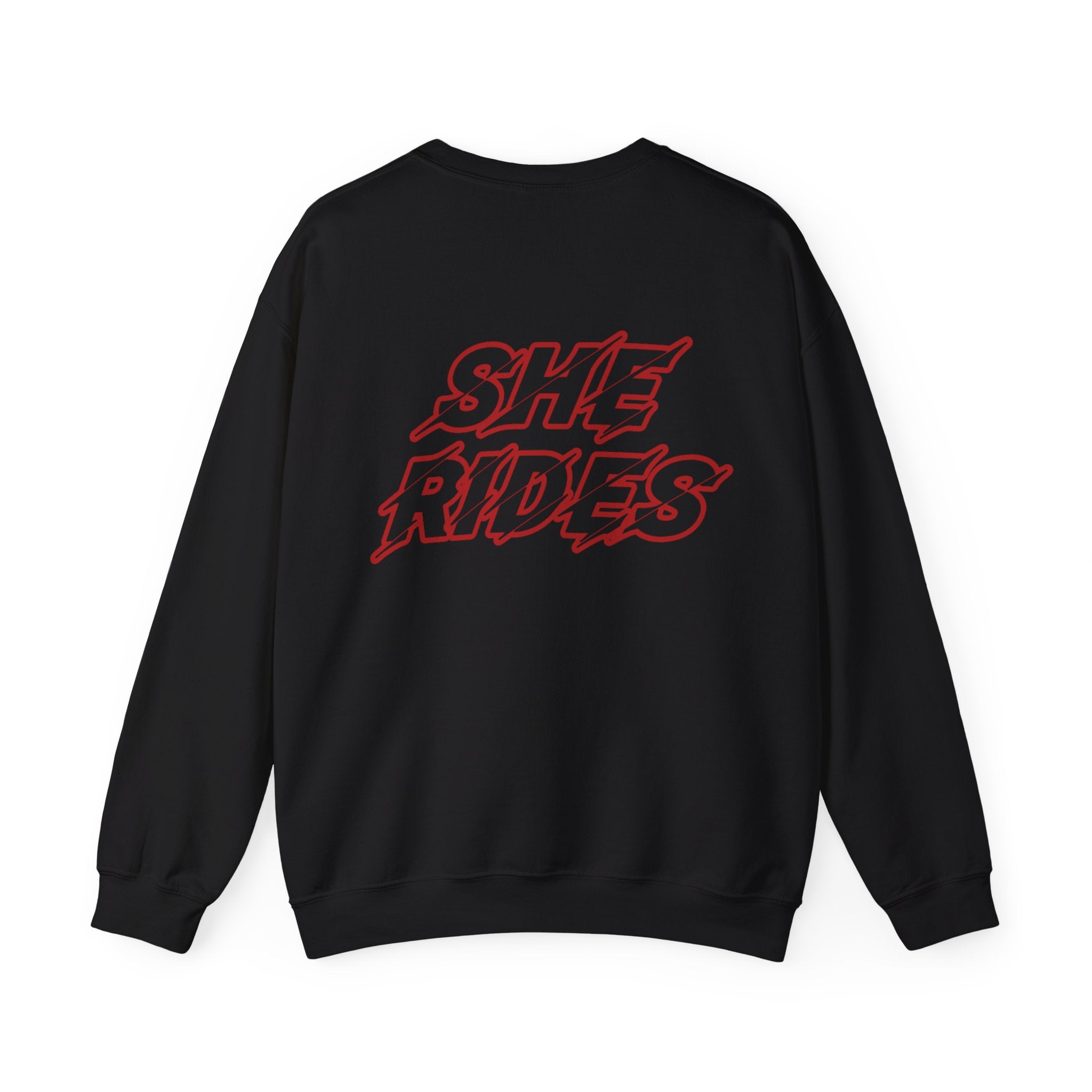 She Rides Original Sweater Red//Bikergirl Sweater