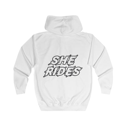 She Rides Original Vest Black & White // Bikergirl Vest