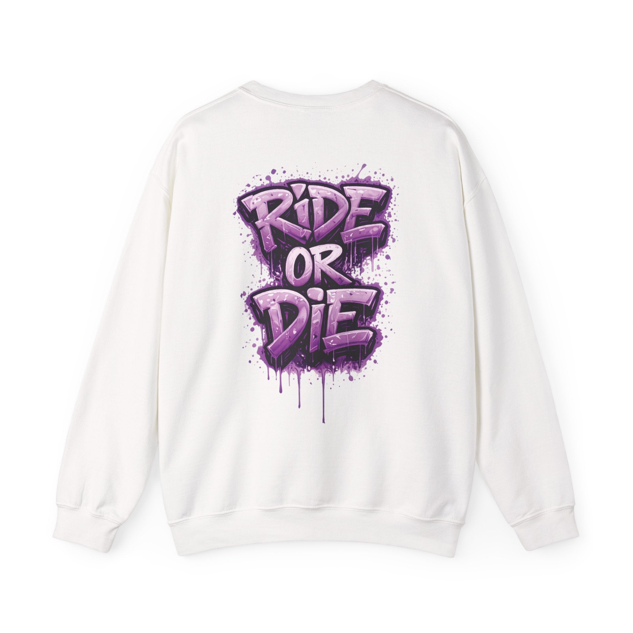 She Rides RideOrDie Sweater Paars