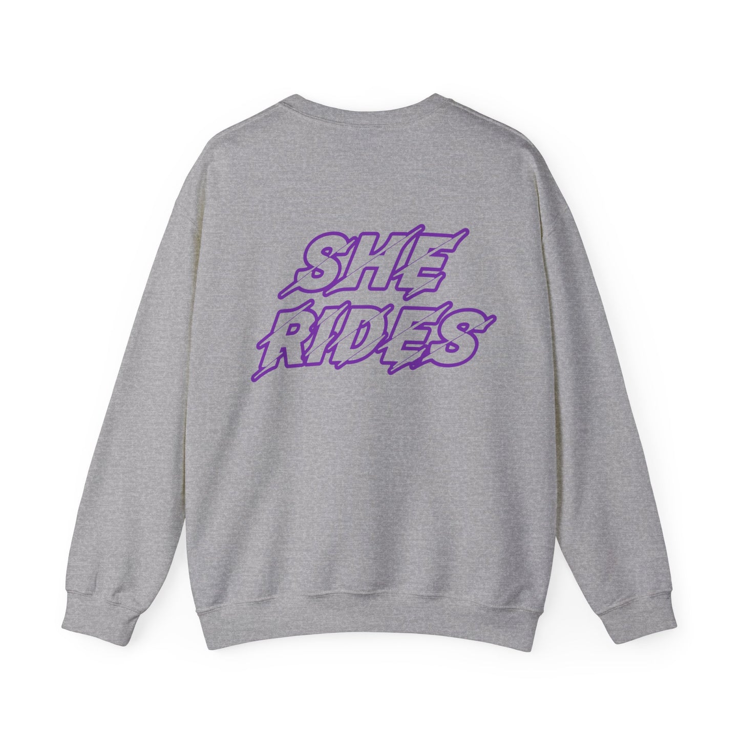 She Rides Original Sweater Paars//Bikergirl Sweater