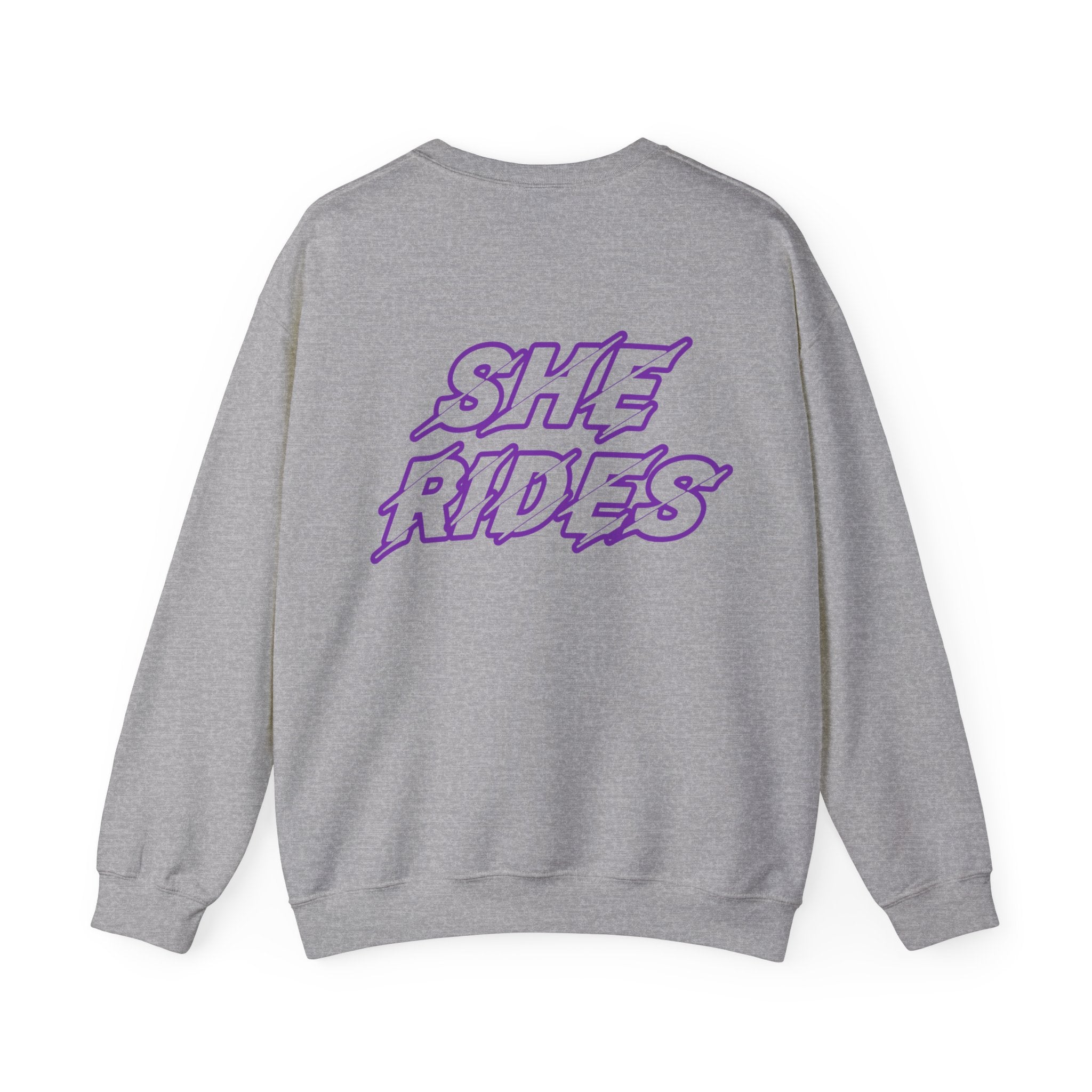 She Rides Original Sweater Purple//Bikergirl Sweater