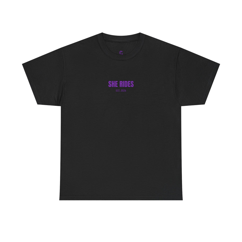 She Rides Basic T-shirt Paars