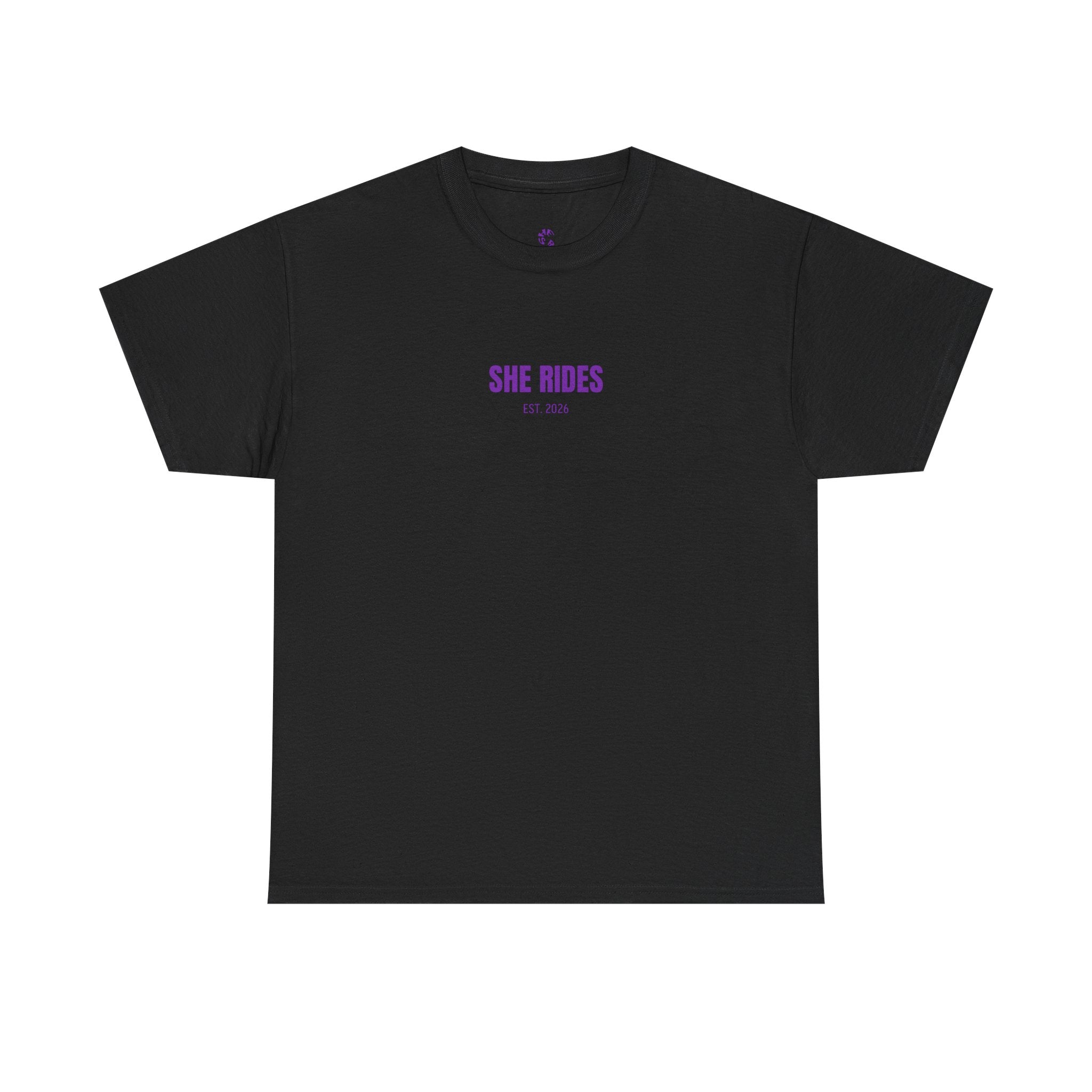 She Rides Basic T-shirt Paars