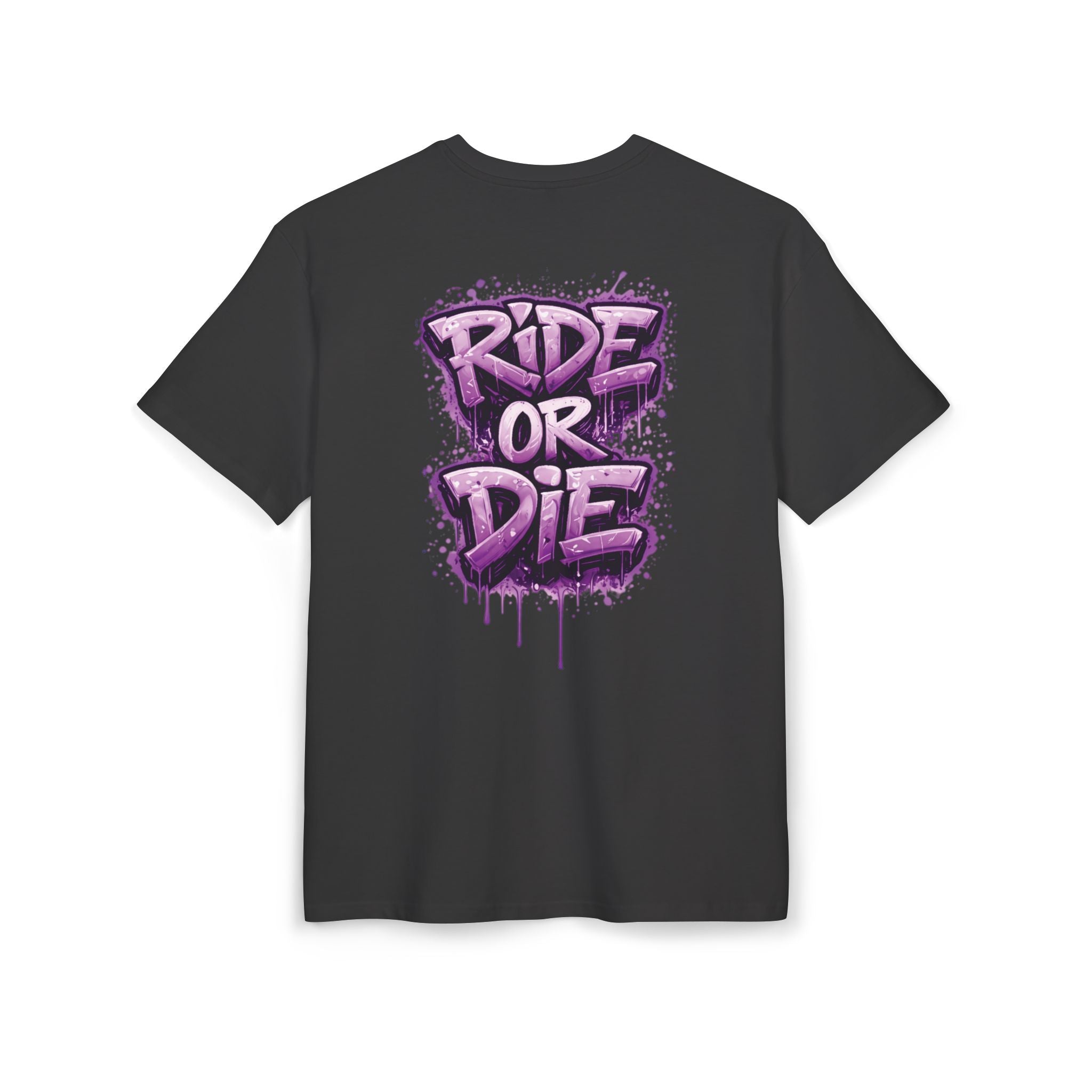 She Rides RideOrDie Oversized T-shirt Paars