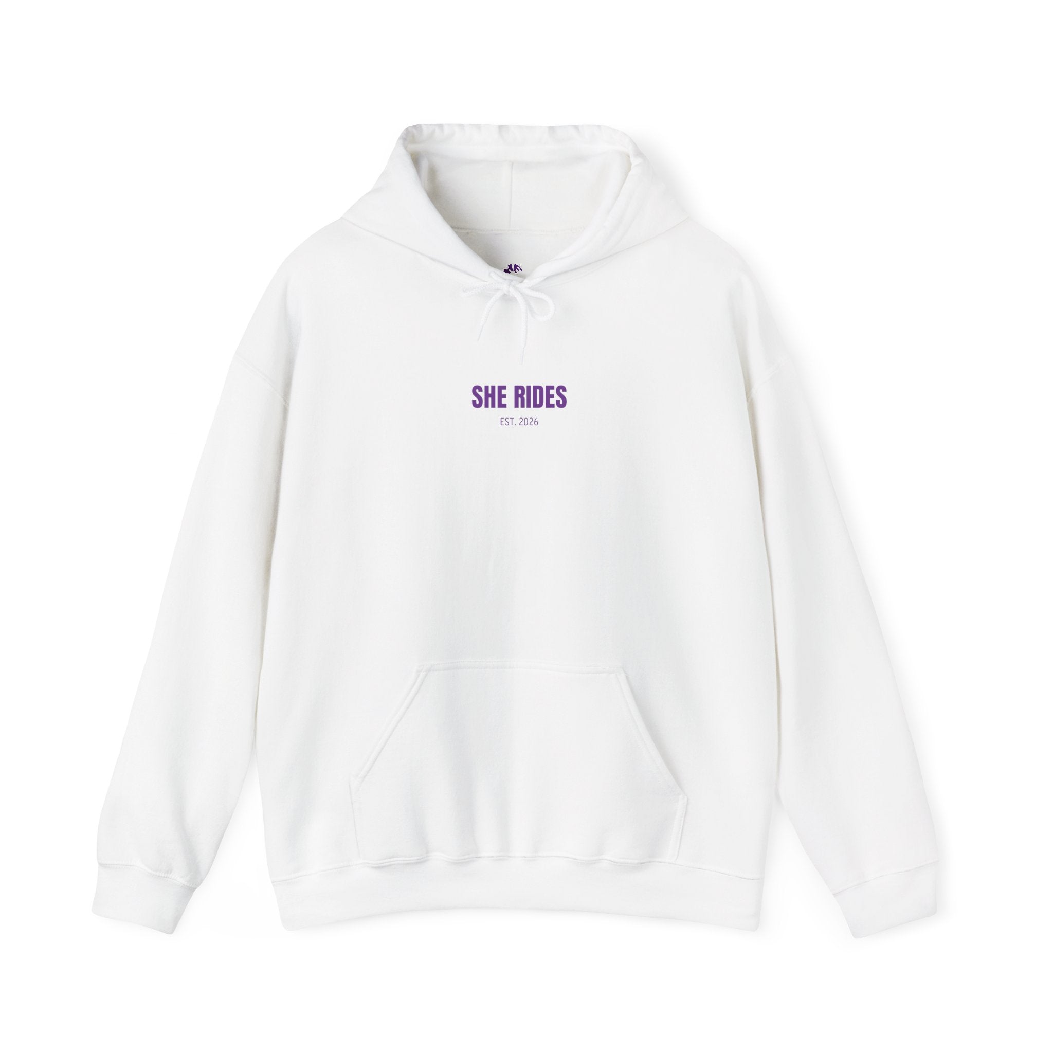 She Rides Basic Hoodie Paars