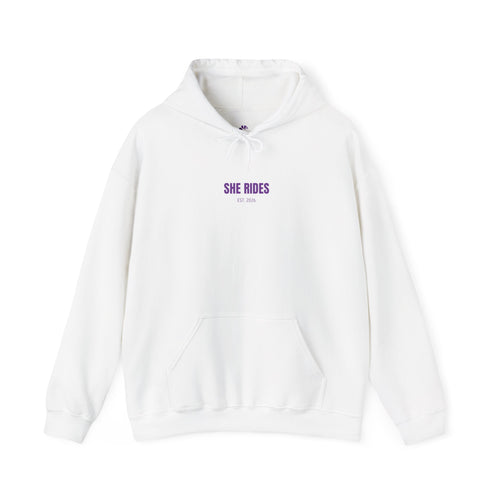 She Rides Basic Hoodie Paars