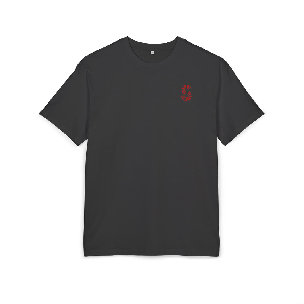 She Rides Logo Oversized T-shirt Red //Bikergirl T-shirt