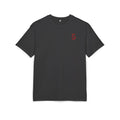 She Rides Logo Oversized T-shirt Red //Bikergirl T-shirt