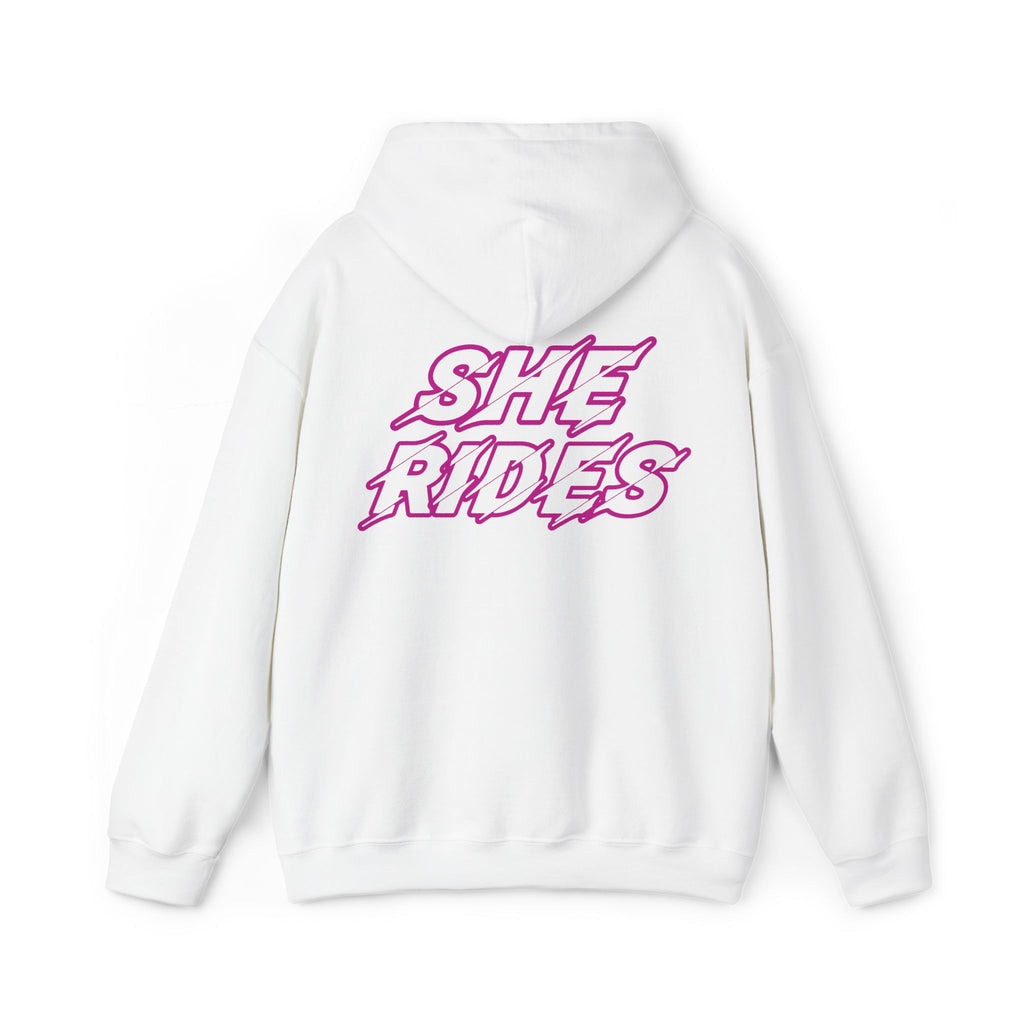 She Rides Original Hoodie Pink//Bikergirl Hoodie