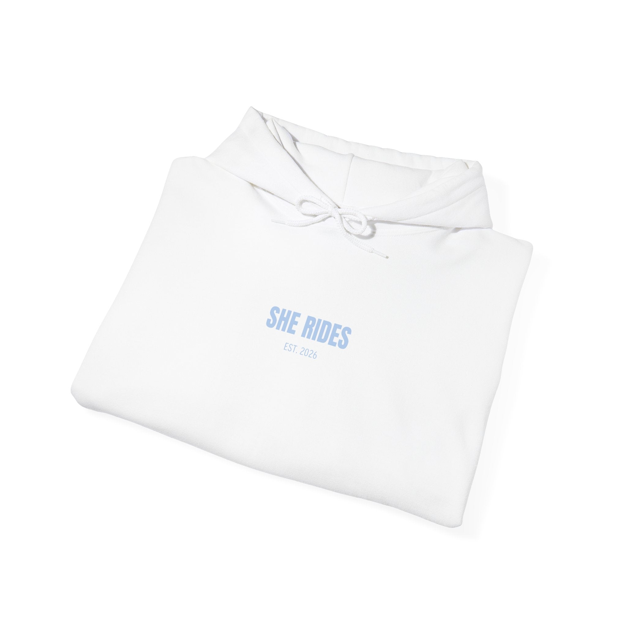 She Rides Basic Hoodie Blauw