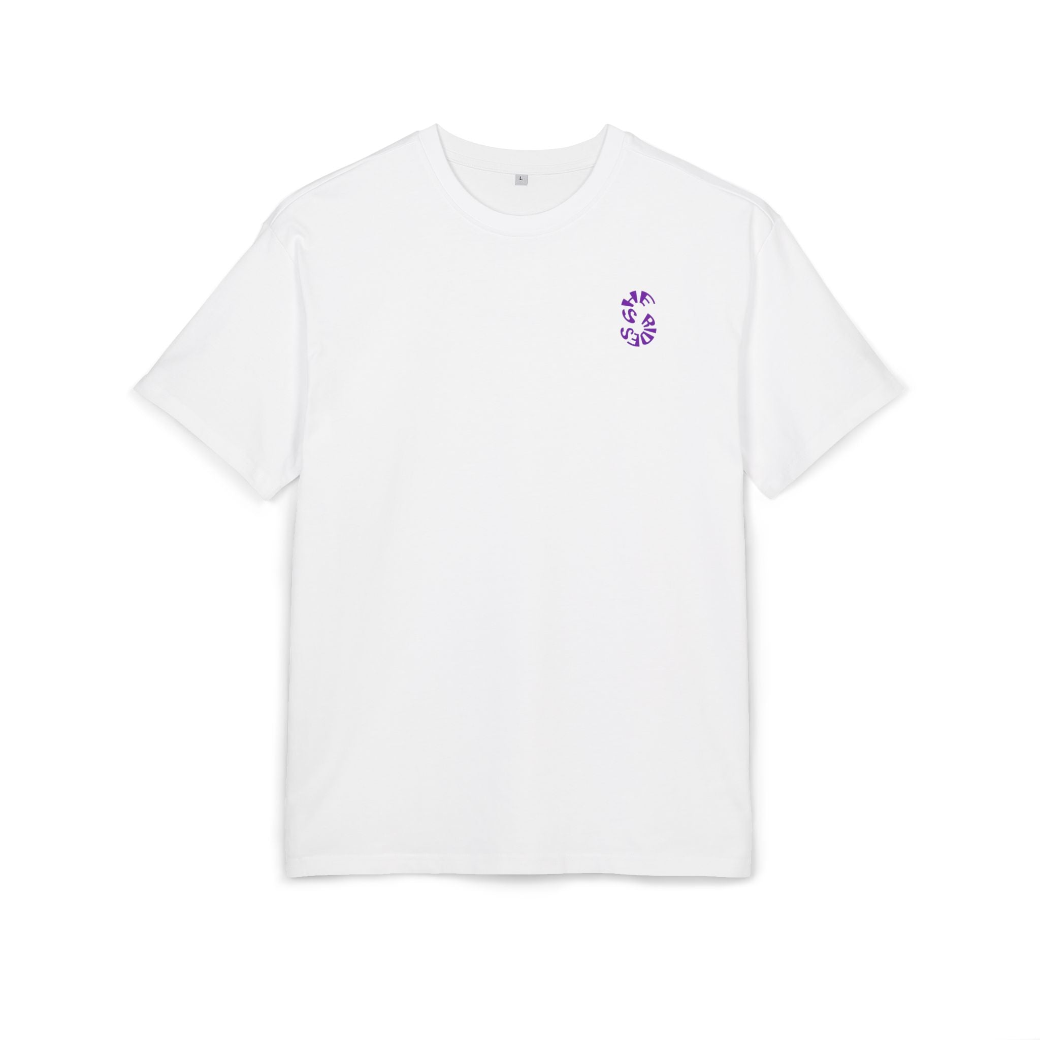 She Rides Logo Oversized T-shirt Purple//Bikergirl T-shirt
