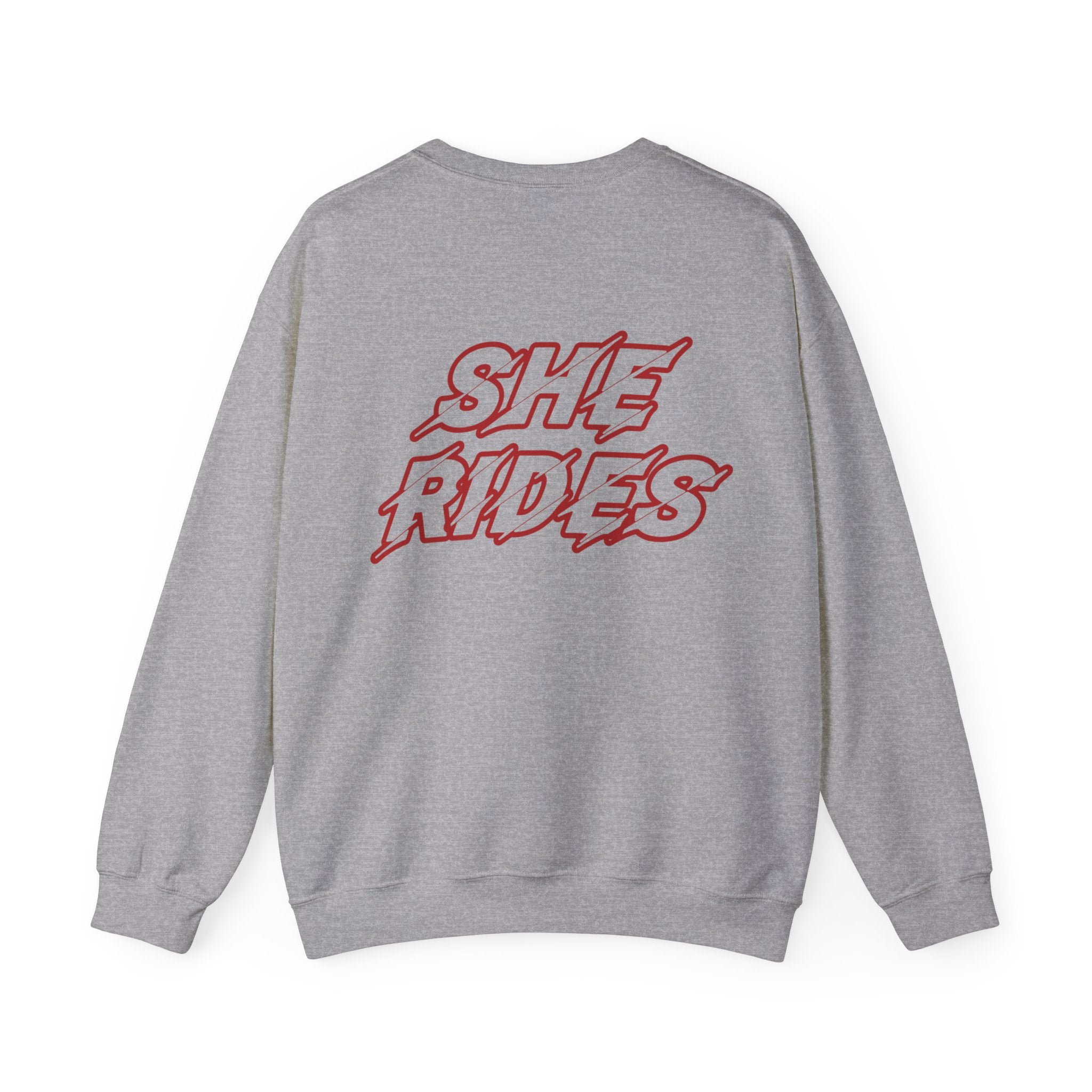 She Rides Original Sweater Red//Bikergirl Sweater